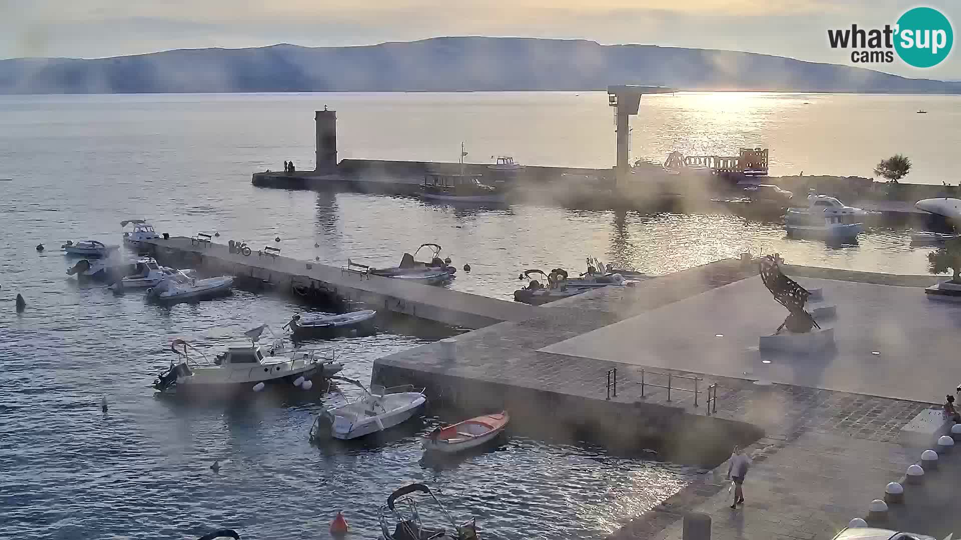 Kamera u živo Senj – Panoramski pogled na senjsku rivu