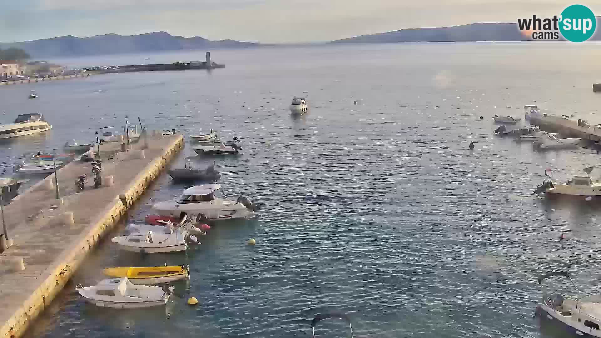 Kamera u živo Senj – Panoramski pogled na senjsku rivu