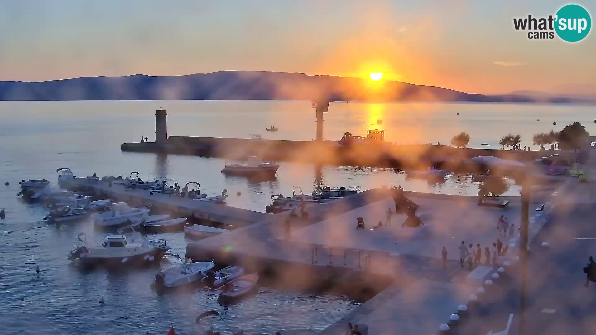 Senj camera en vivo – Vista panorámica de Senj riva