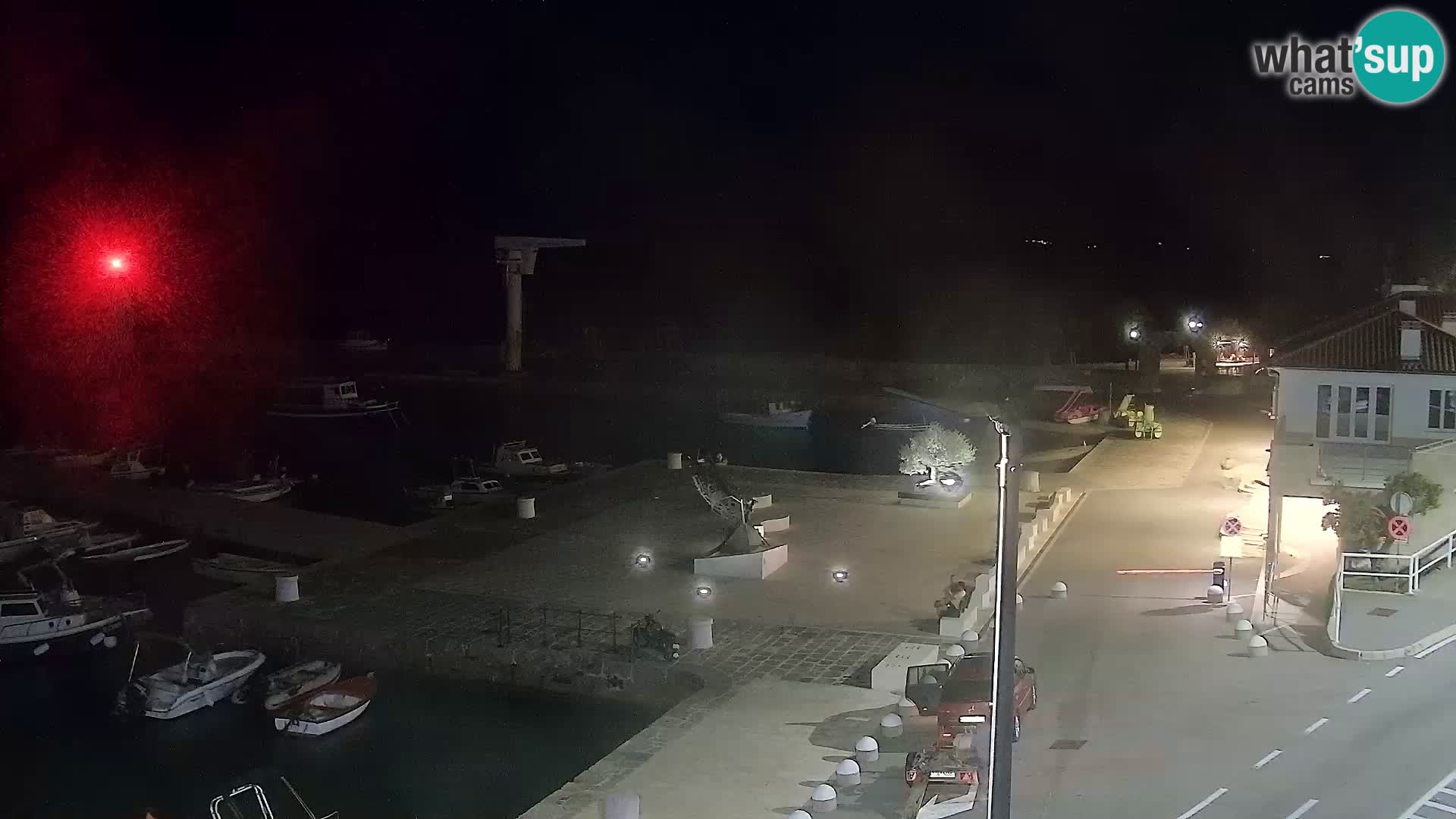 Livecam Senj – Vue panoramique de Senj riva