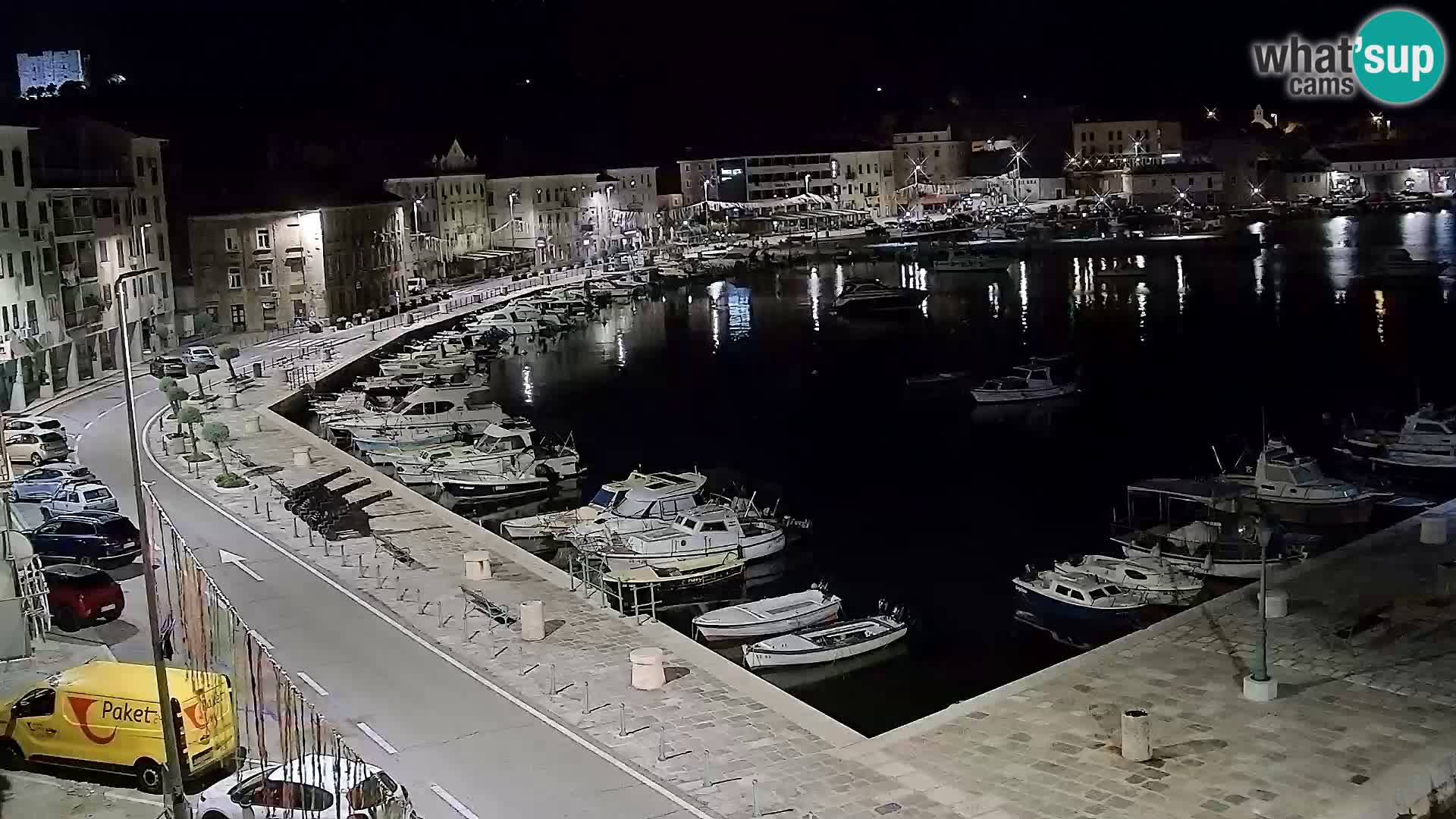 Livecam Senj – Vue panoramique de Senj riva