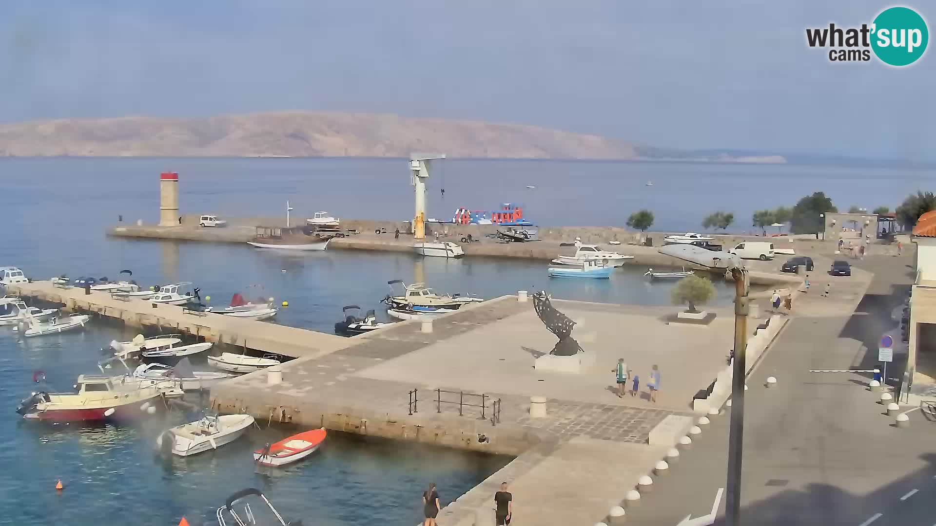 Livecam Senj – Vue panoramique de Senj riva