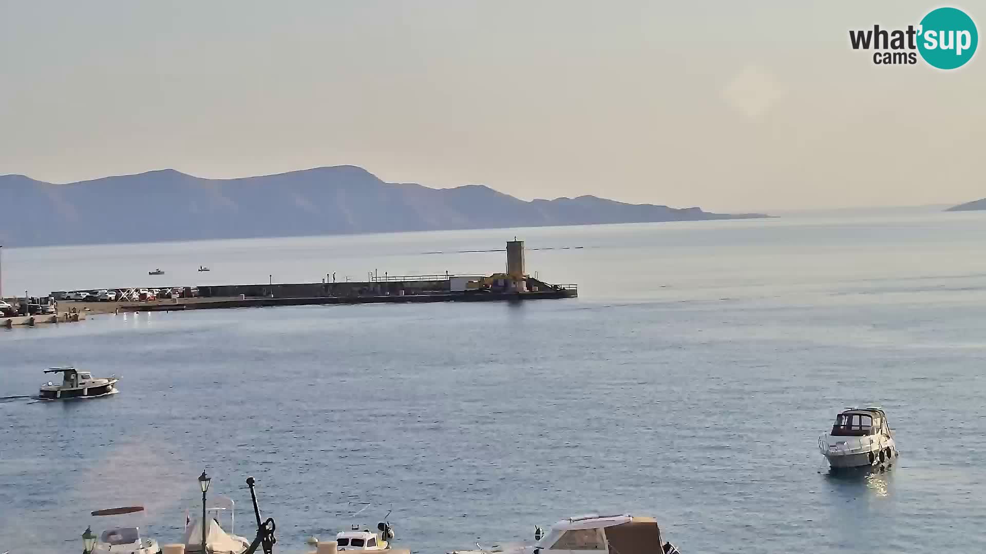 Livecam Senj – Vue panoramique de Senj riva