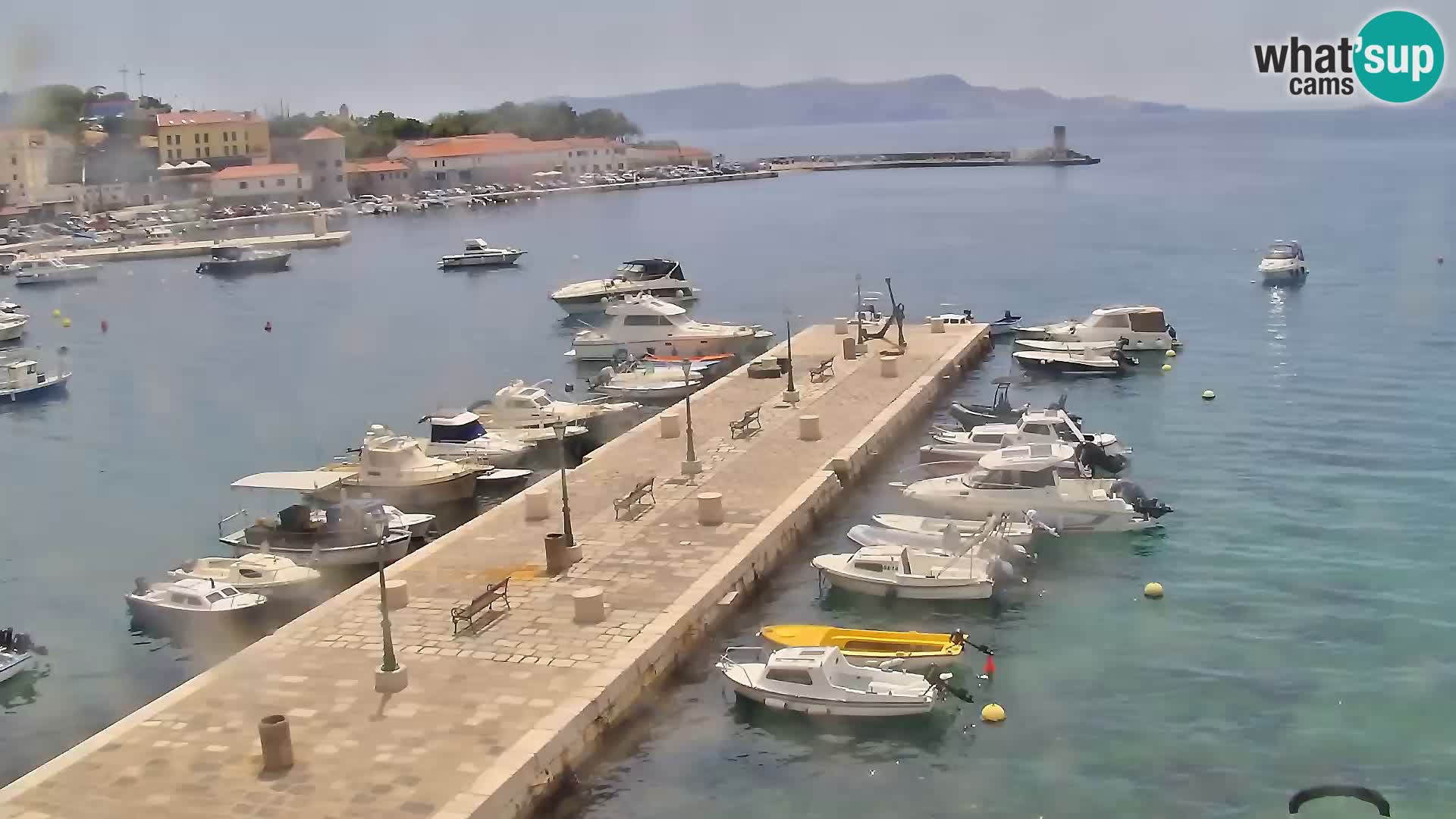 Livecam Senj – Vue panoramique de Senj riva