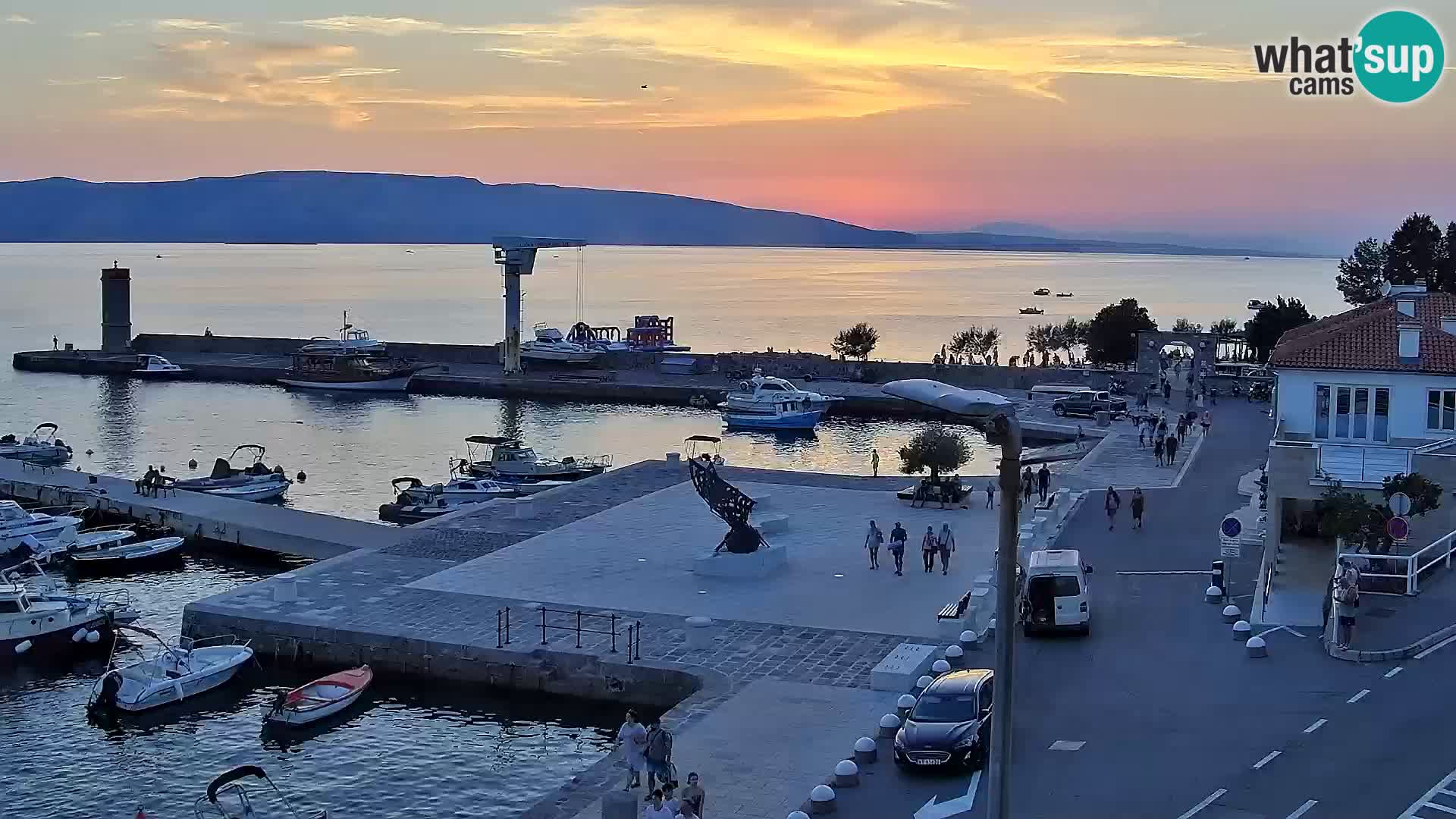 Webcam Segna – Panorama dell’lungomare di Senj