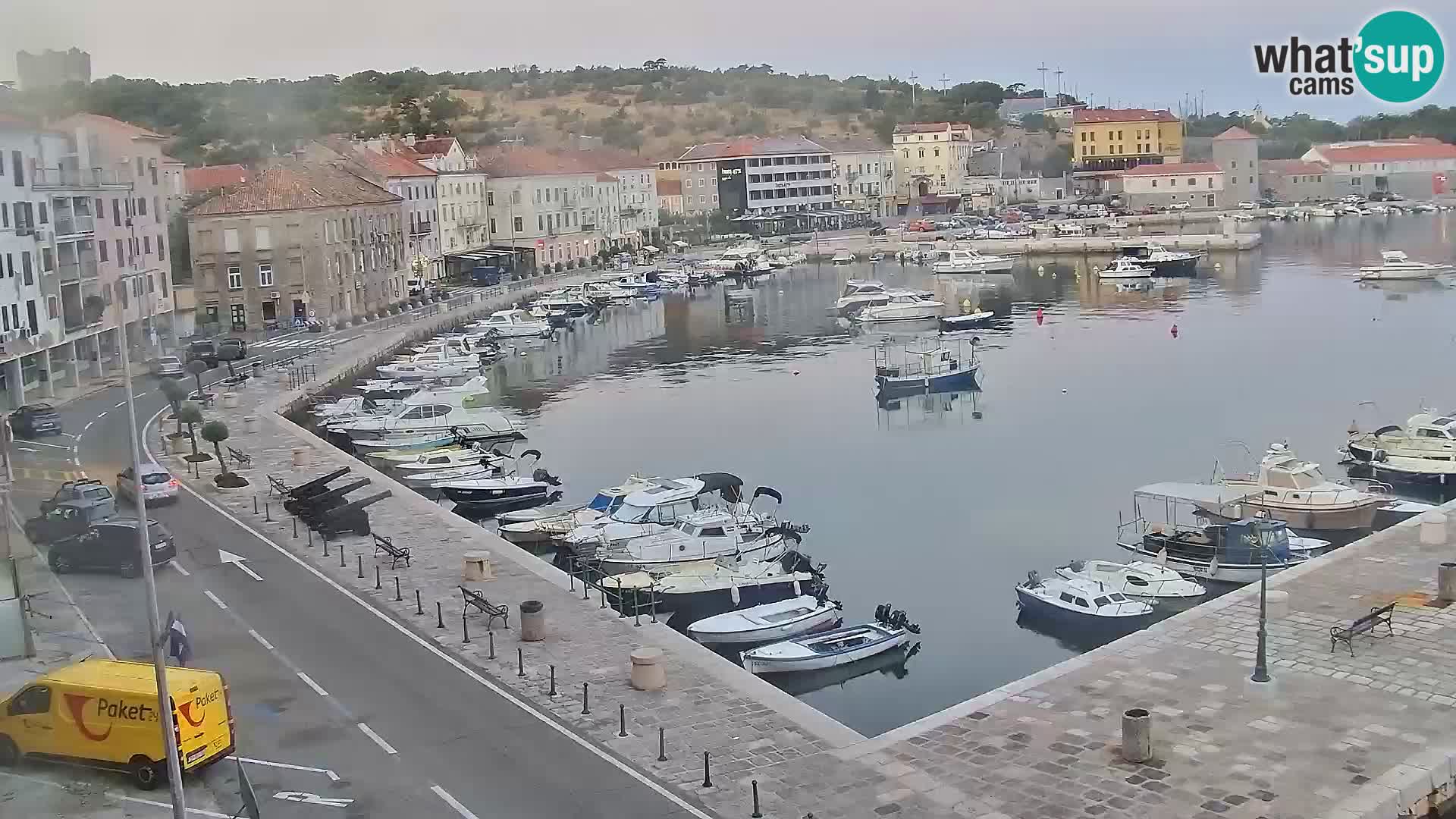 Webcam Senj – Panoramablick auf die Riva Senj