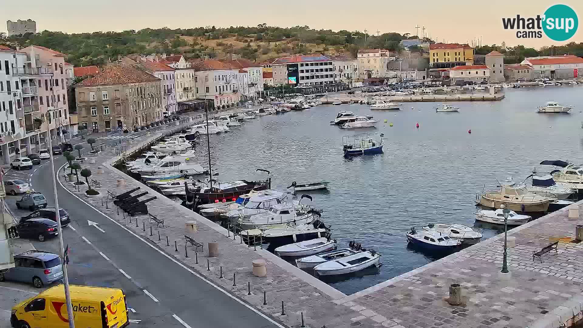 Senj camera en vivo – Vista panorámica de Senj riva