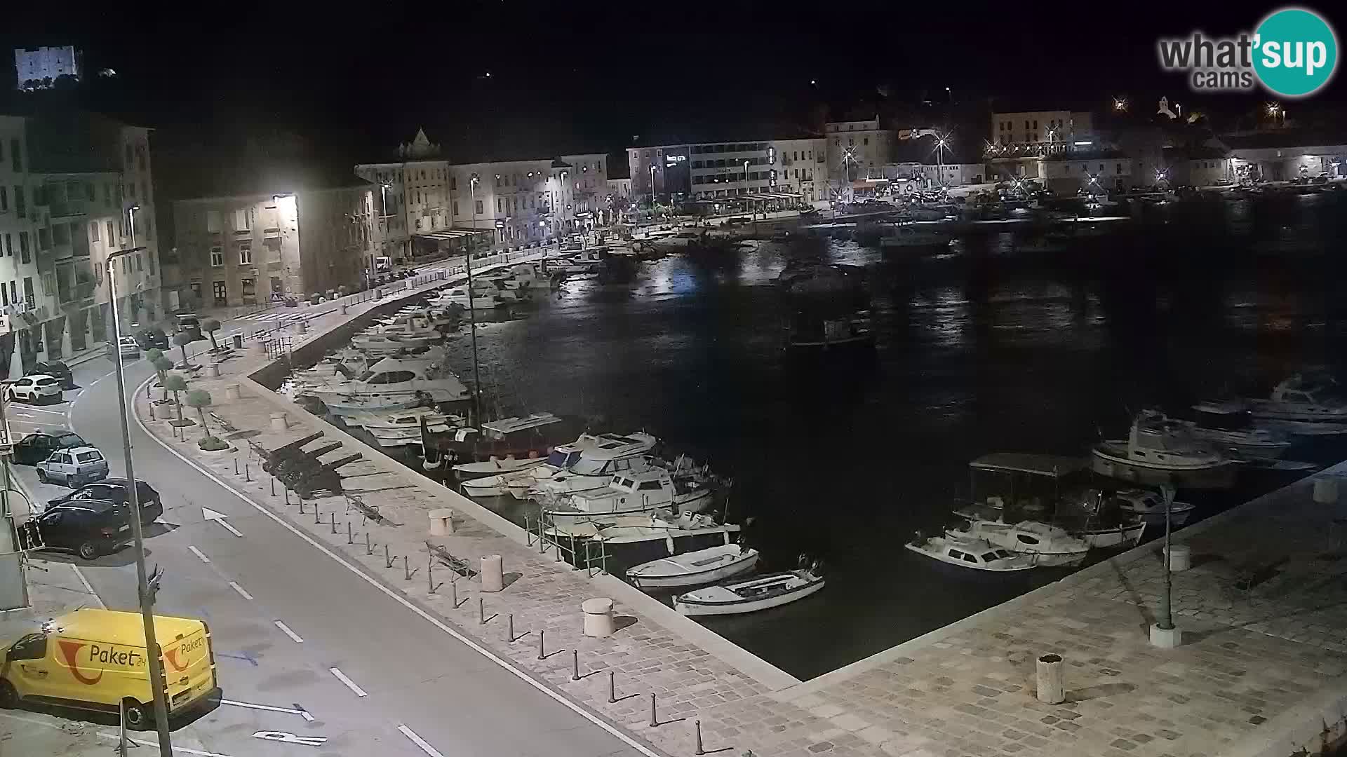 Kamera u živo Senj – Panoramski pogled na senjsku rivu