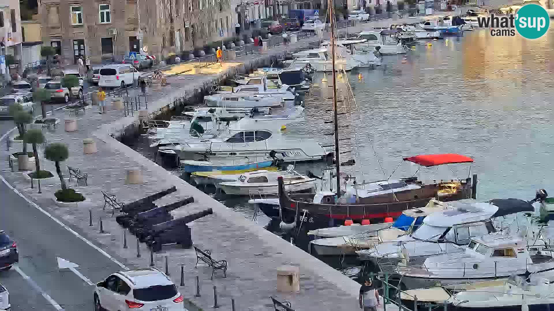 Webcam Senj – Panoramablick auf die Riva Senj