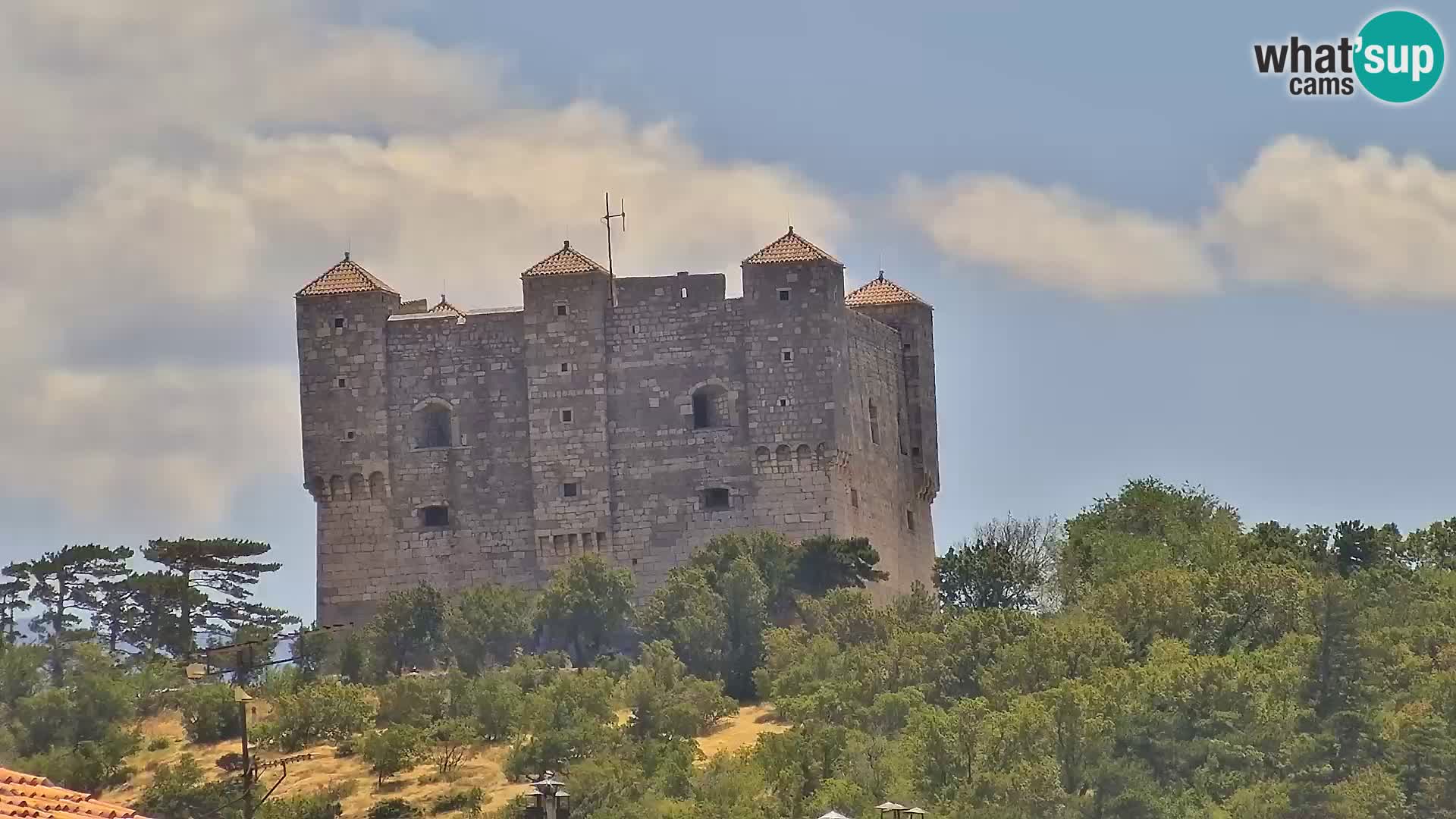 Livecam Senj – Vue panoramique de Senj riva