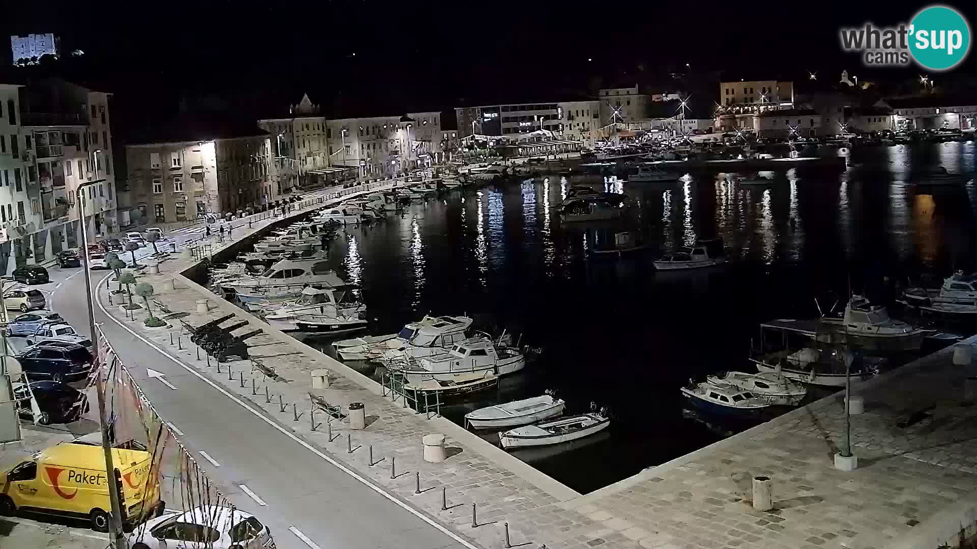 Livecam Senj – Vue panoramique de Senj riva