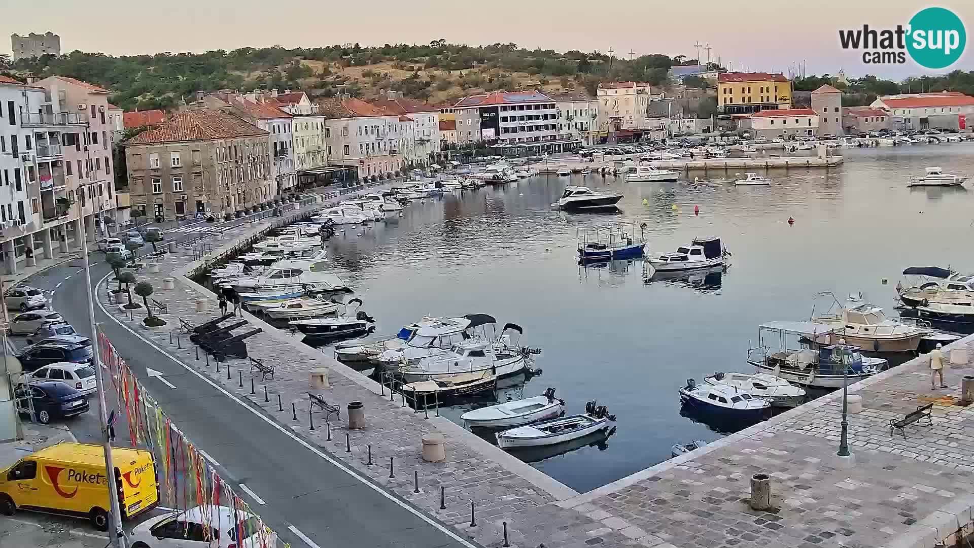 Livecam Senj – Vue panoramique de Senj riva