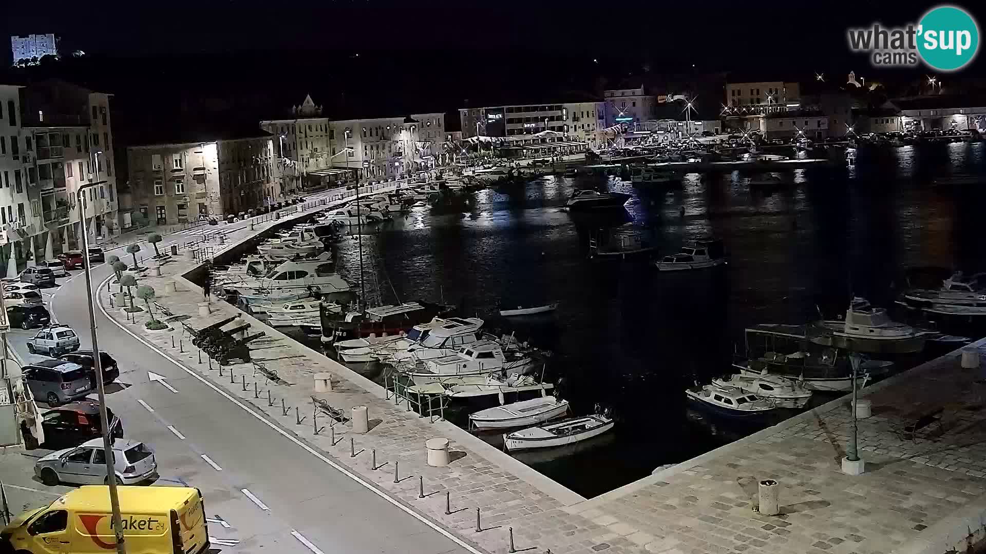 Kamera u živo Senj – Panoramski pogled na senjsku rivu