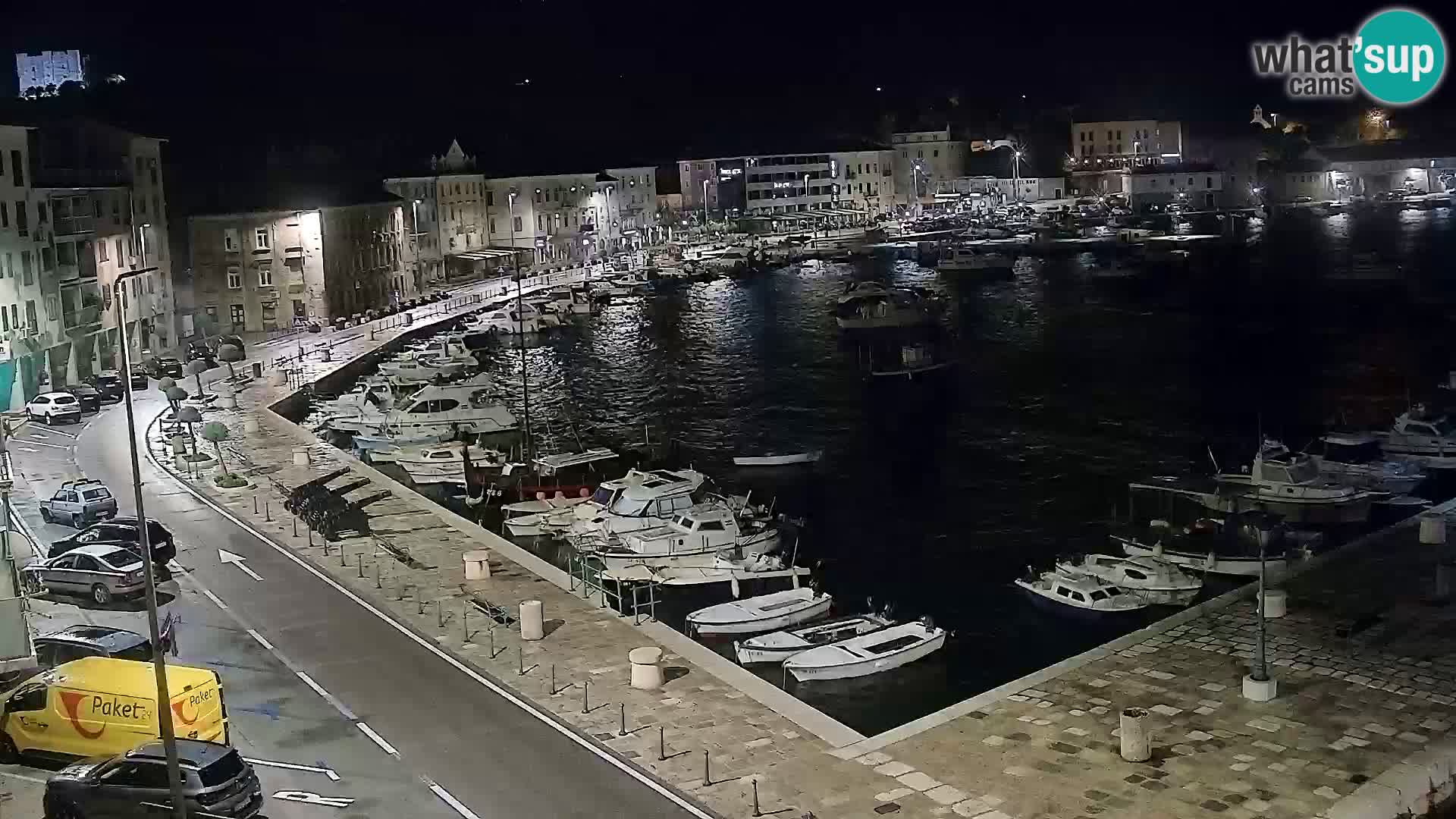 Webcam Senj – Panoramablick auf die Riva Senj