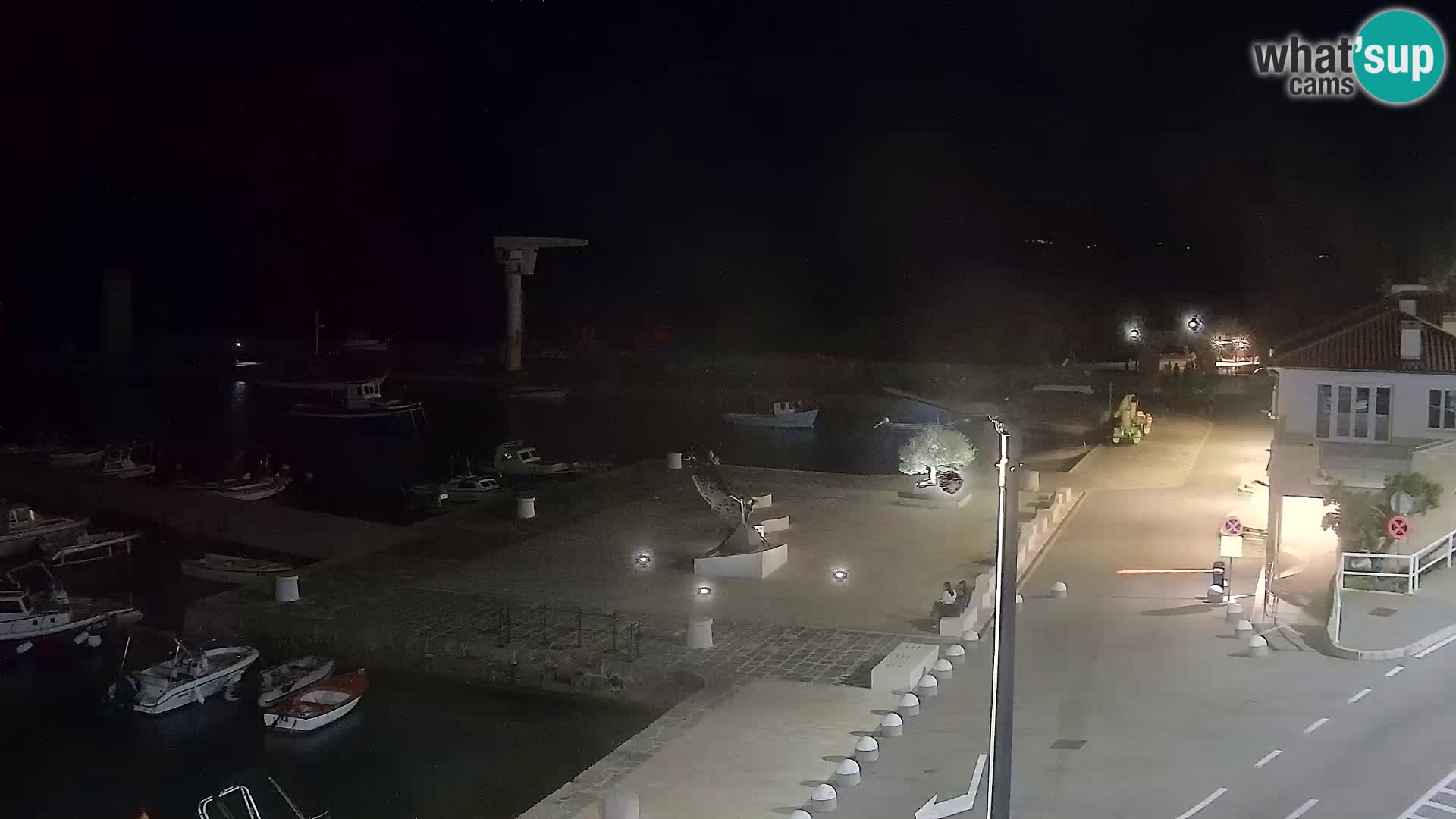 Webcam Senj – Panoramablick auf die Riva Senj