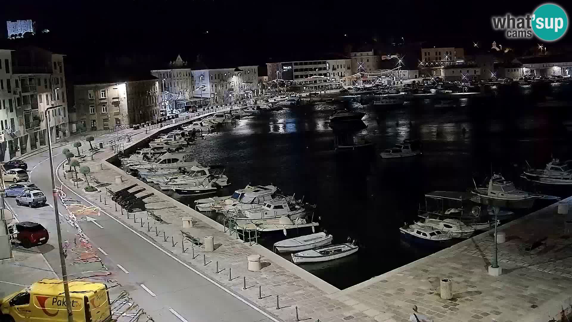 Kamera u živo Senj – Panoramski pogled na senjsku rivu
