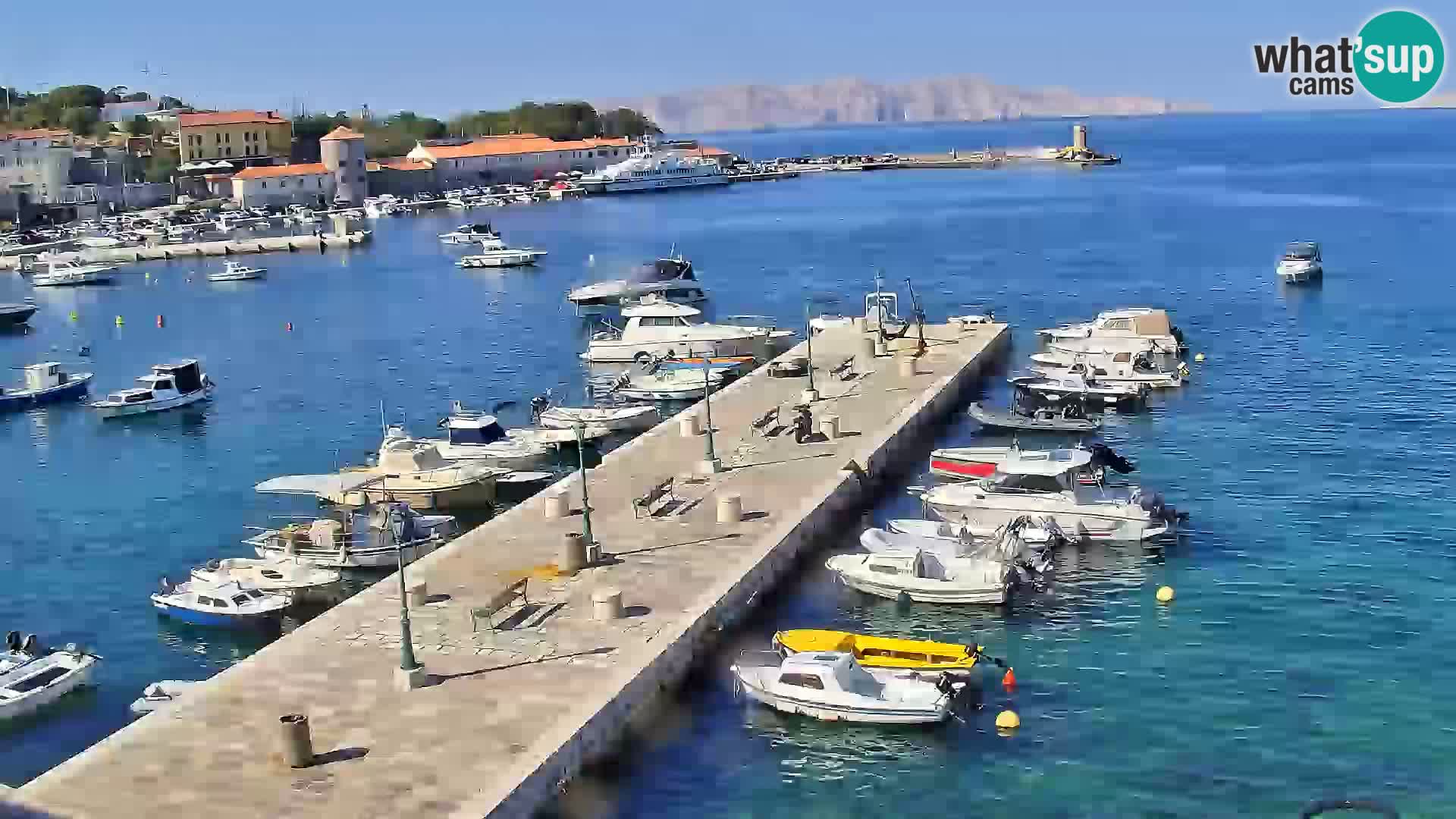 Kamera u živo Senj – Panoramski pogled na senjsku rivu