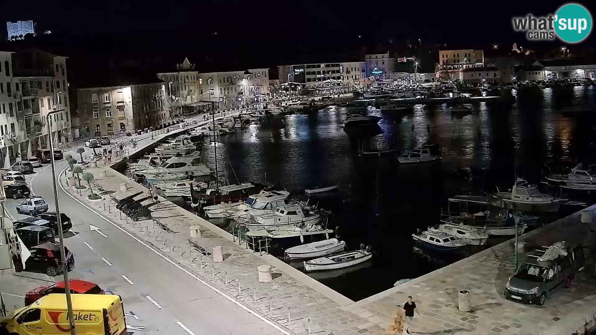Webcam Senj – Panoramablick auf die Riva Senj