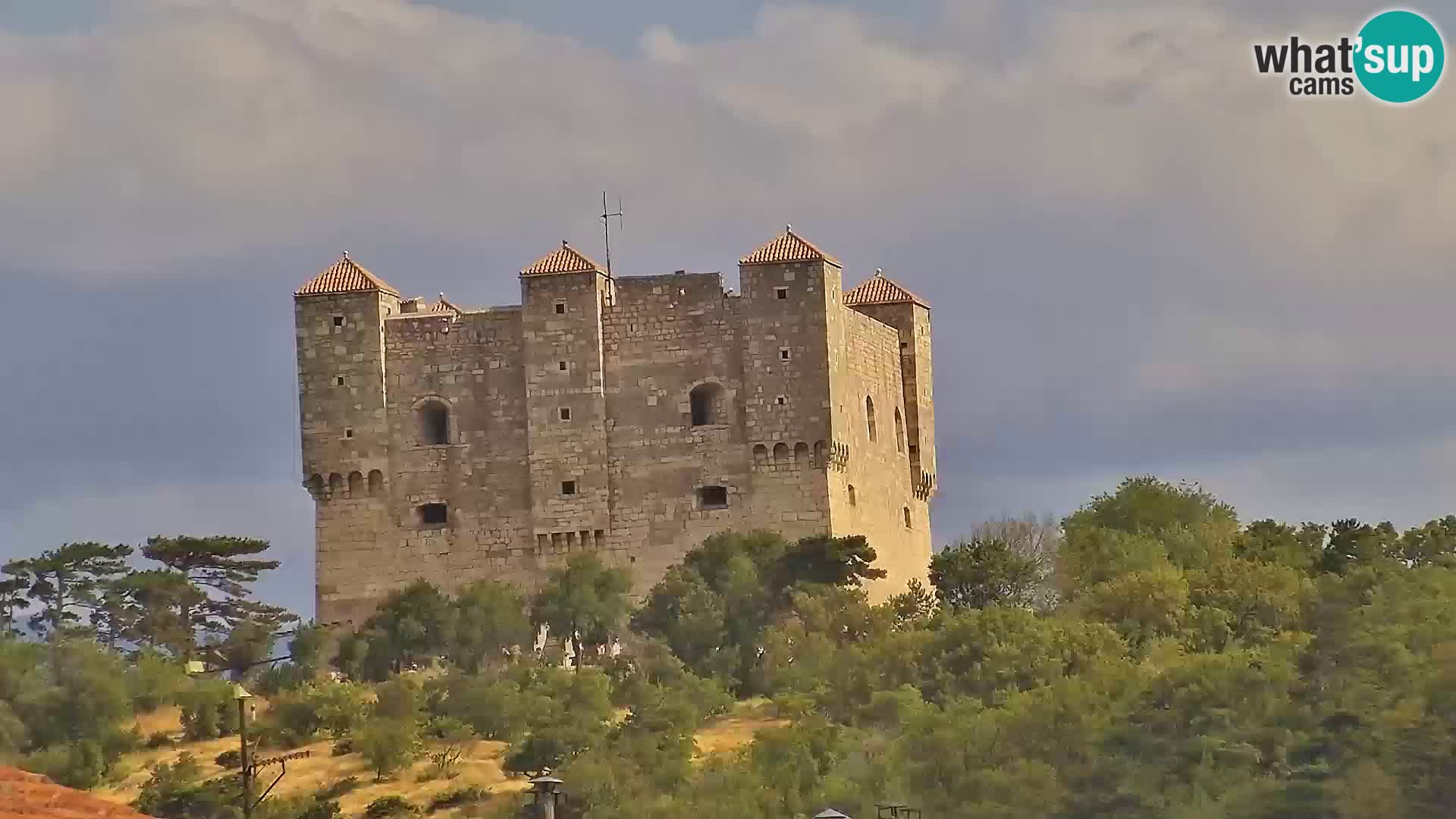 Livecam Senj – Vue panoramique de Senj riva