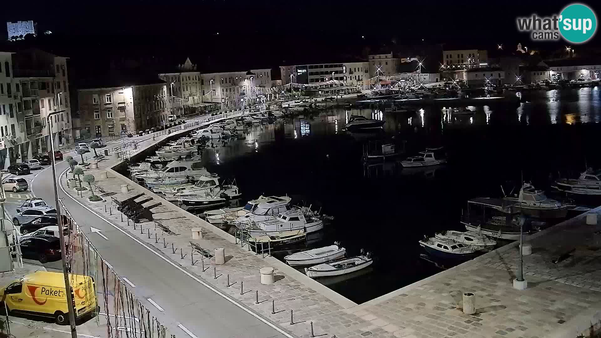 Webcam Senj – Panoramablick auf die Riva Senj