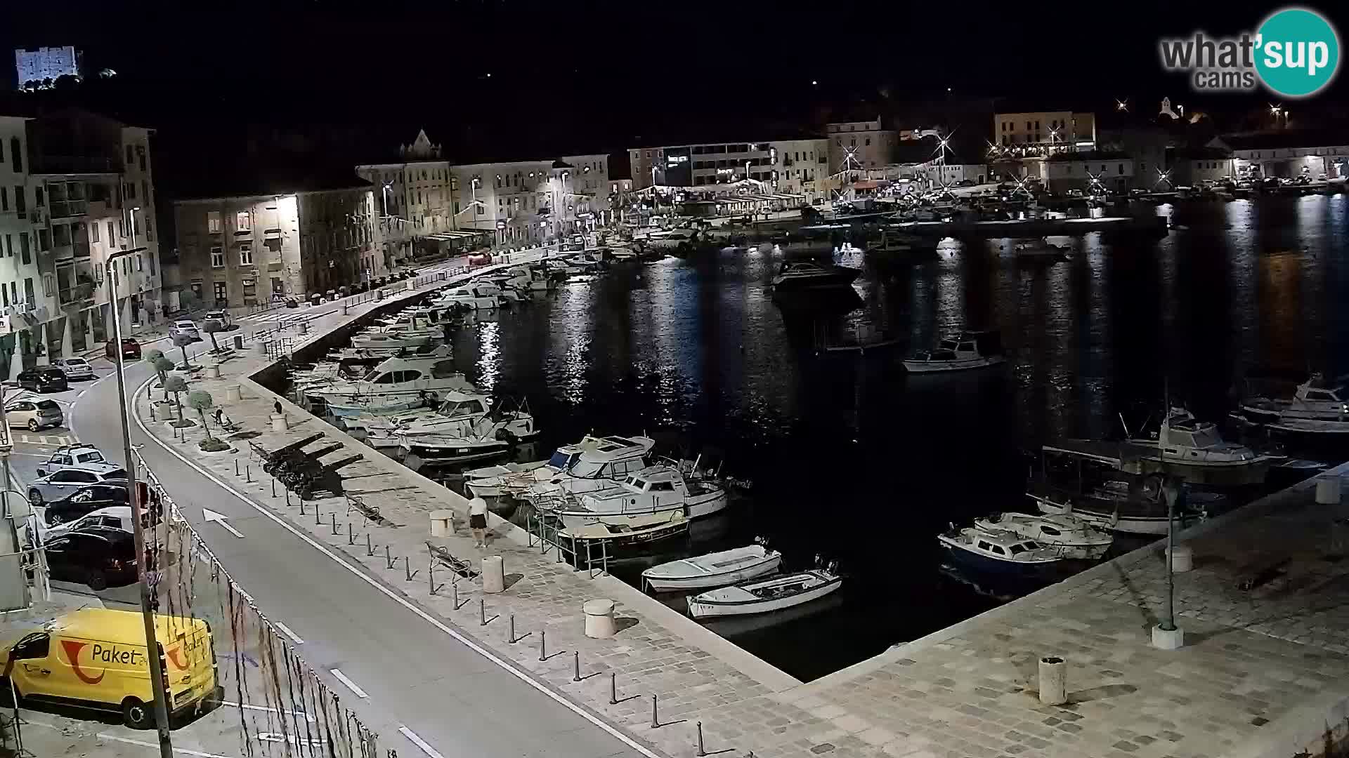 Webcam Senj – Panoramablick auf die Riva Senj