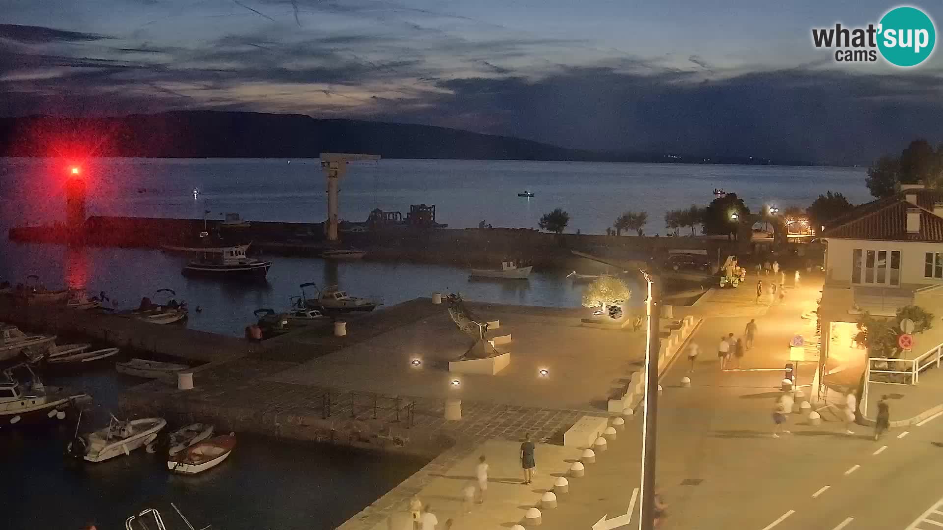 Senj Webcam – Panoramic view of Senj riva