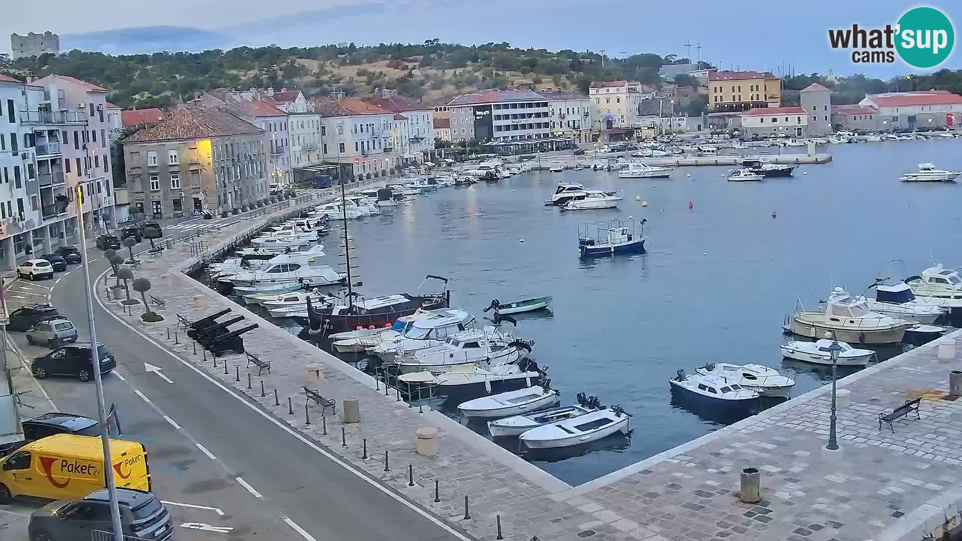 Kamera u živo Senj – Panoramski pogled na senjsku rivu