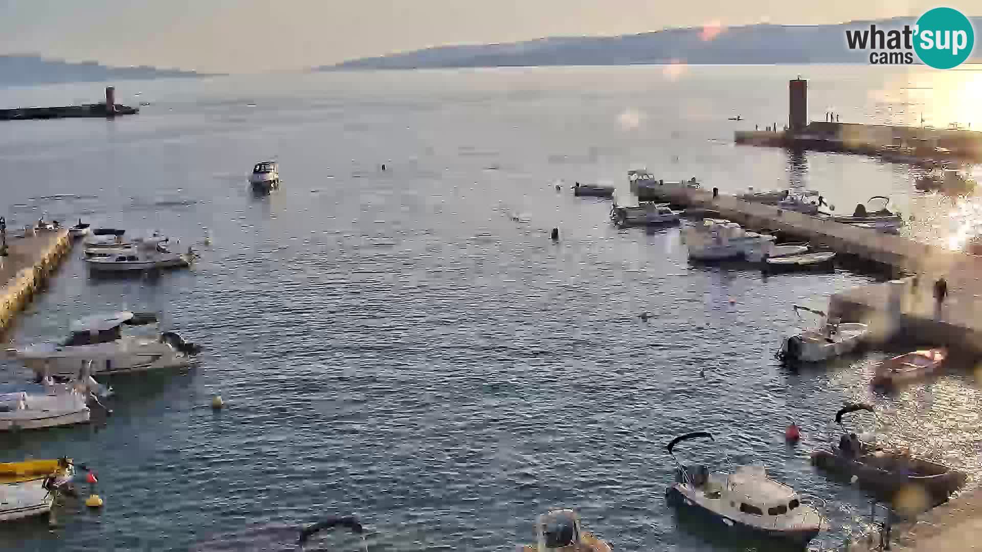 Kamera u živo Senj – Panoramski pogled na senjsku rivu
