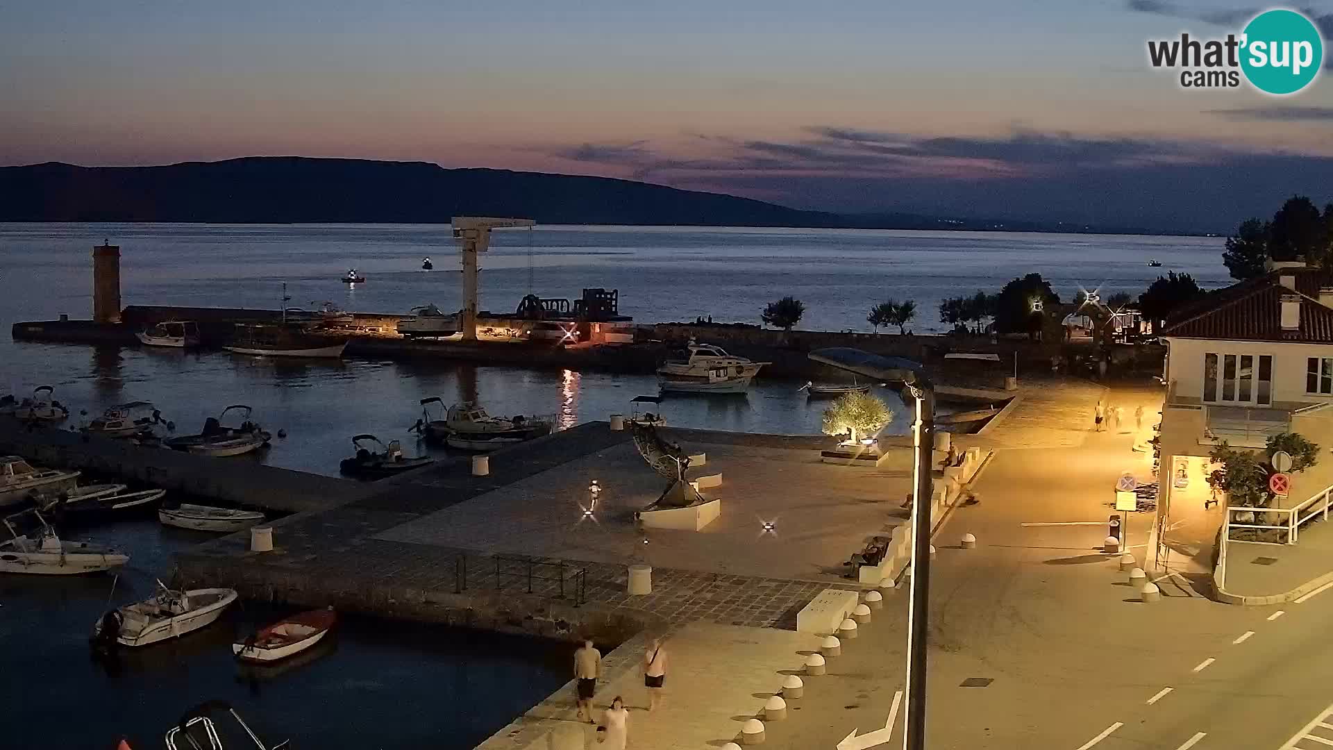 Senj camera en vivo – Vista panorámica de Senj riva