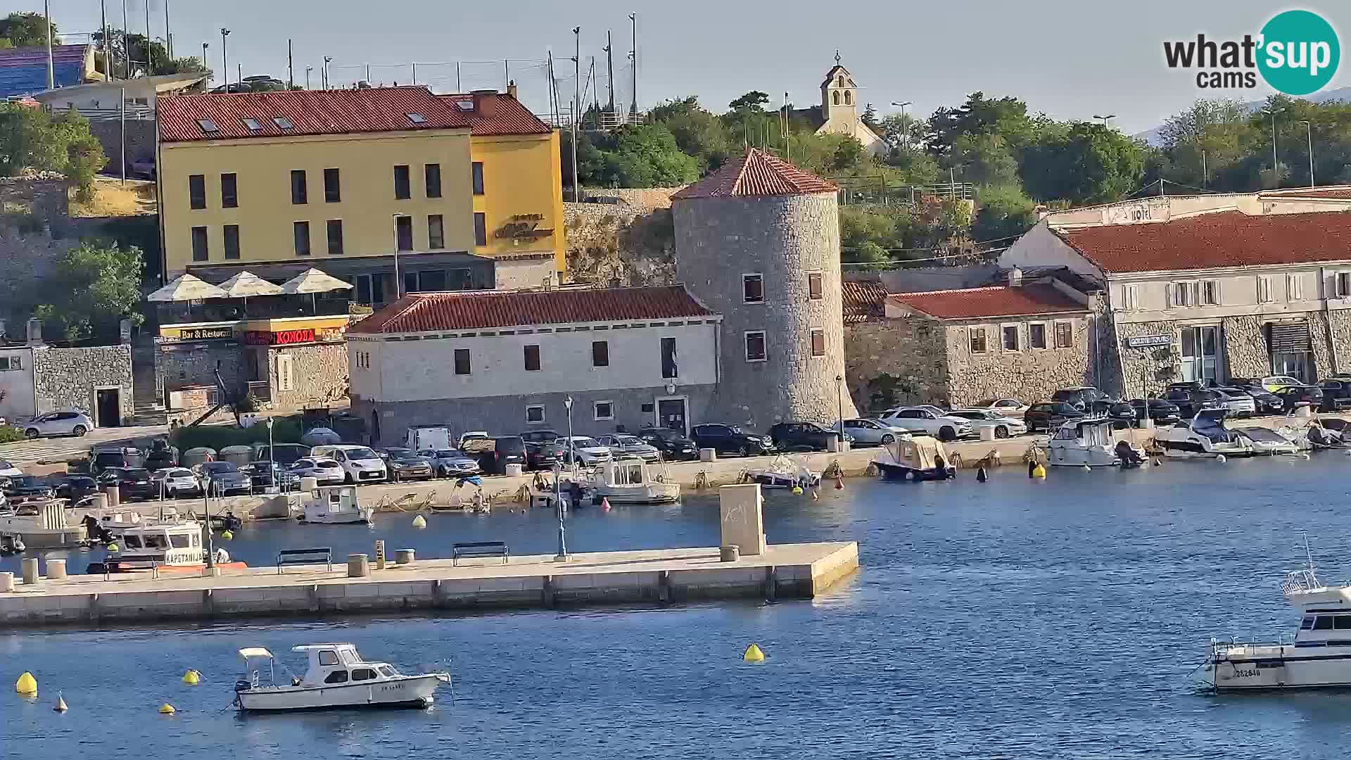 Livecam Senj – Vue panoramique de Senj riva