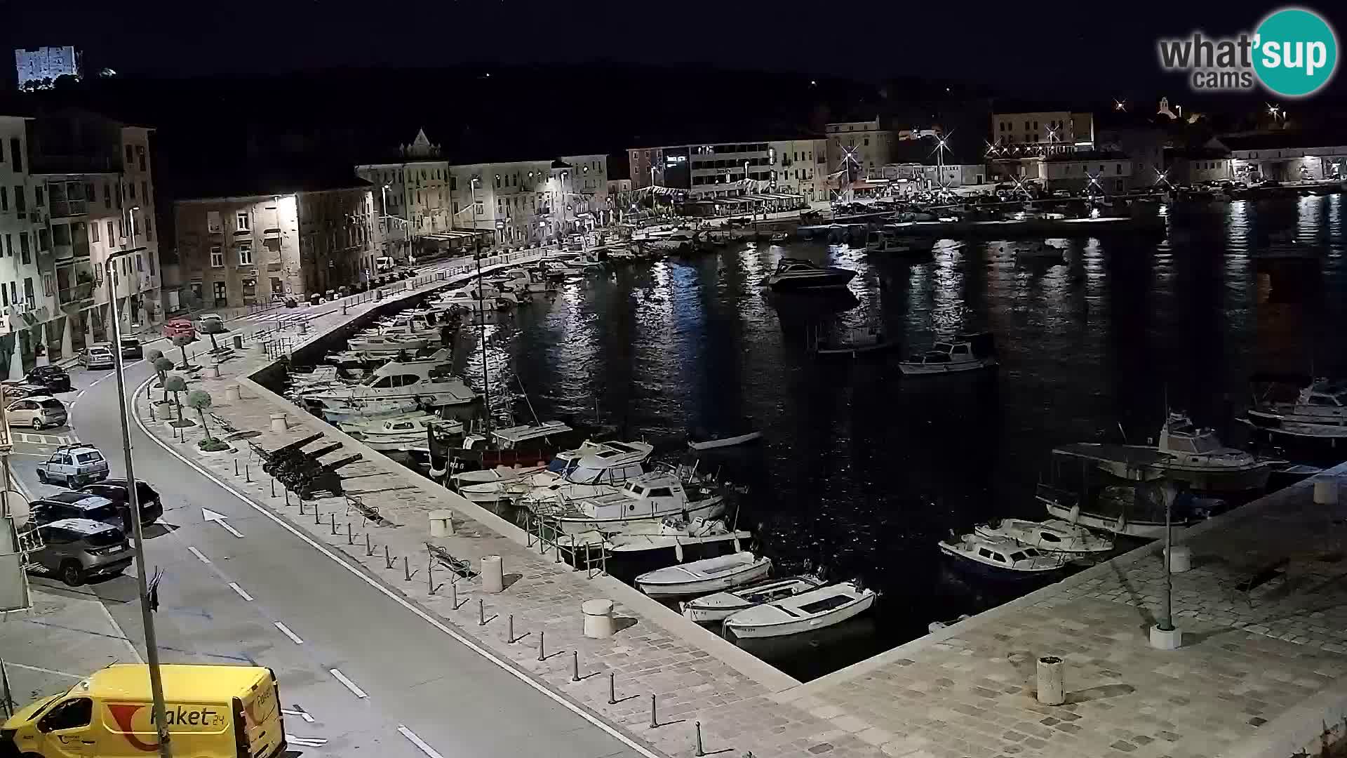 Webcam Senj – Panoramablick auf die Riva Senj
