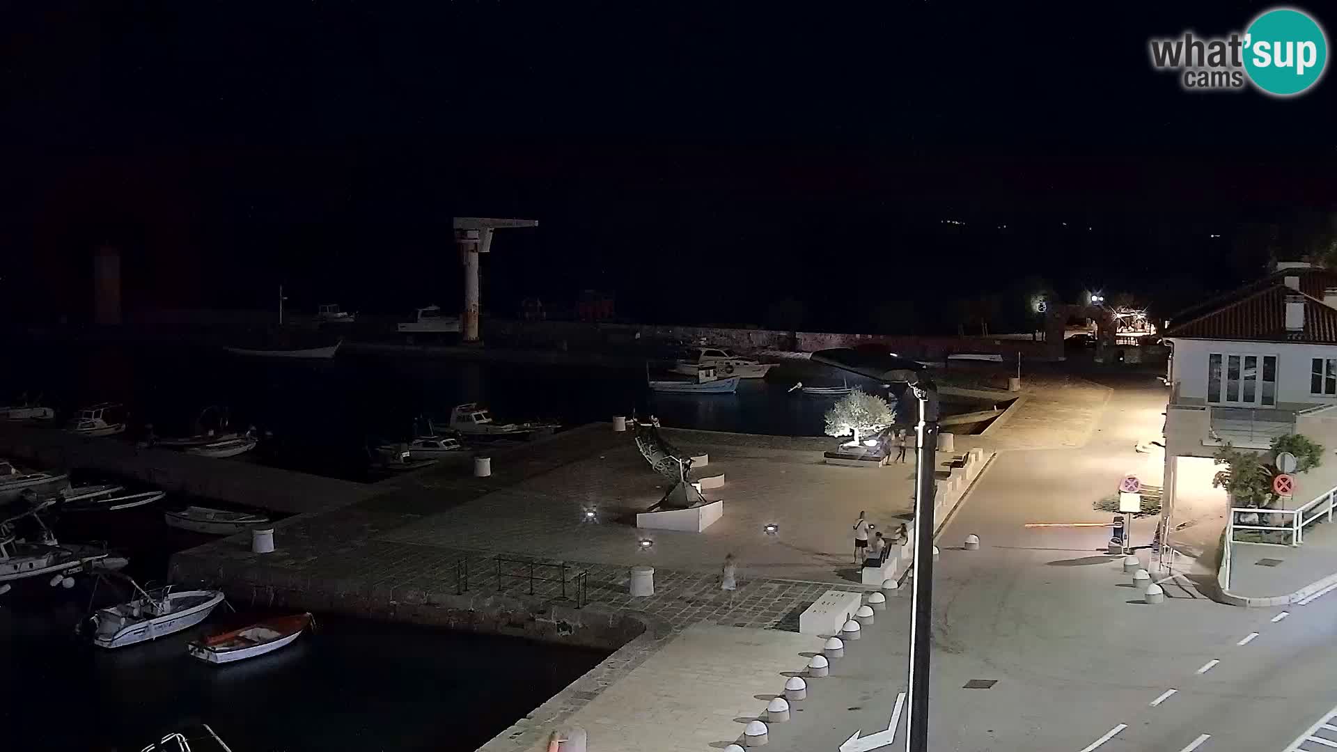 Webcam Senj – Panoramablick auf die Riva Senj