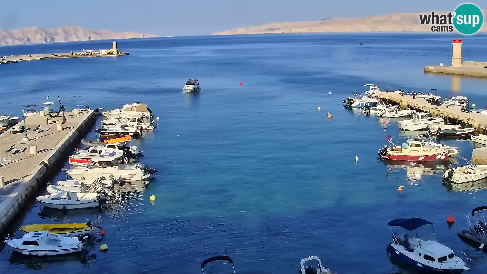Webcam Senj – Panoramablick auf die Riva Senj