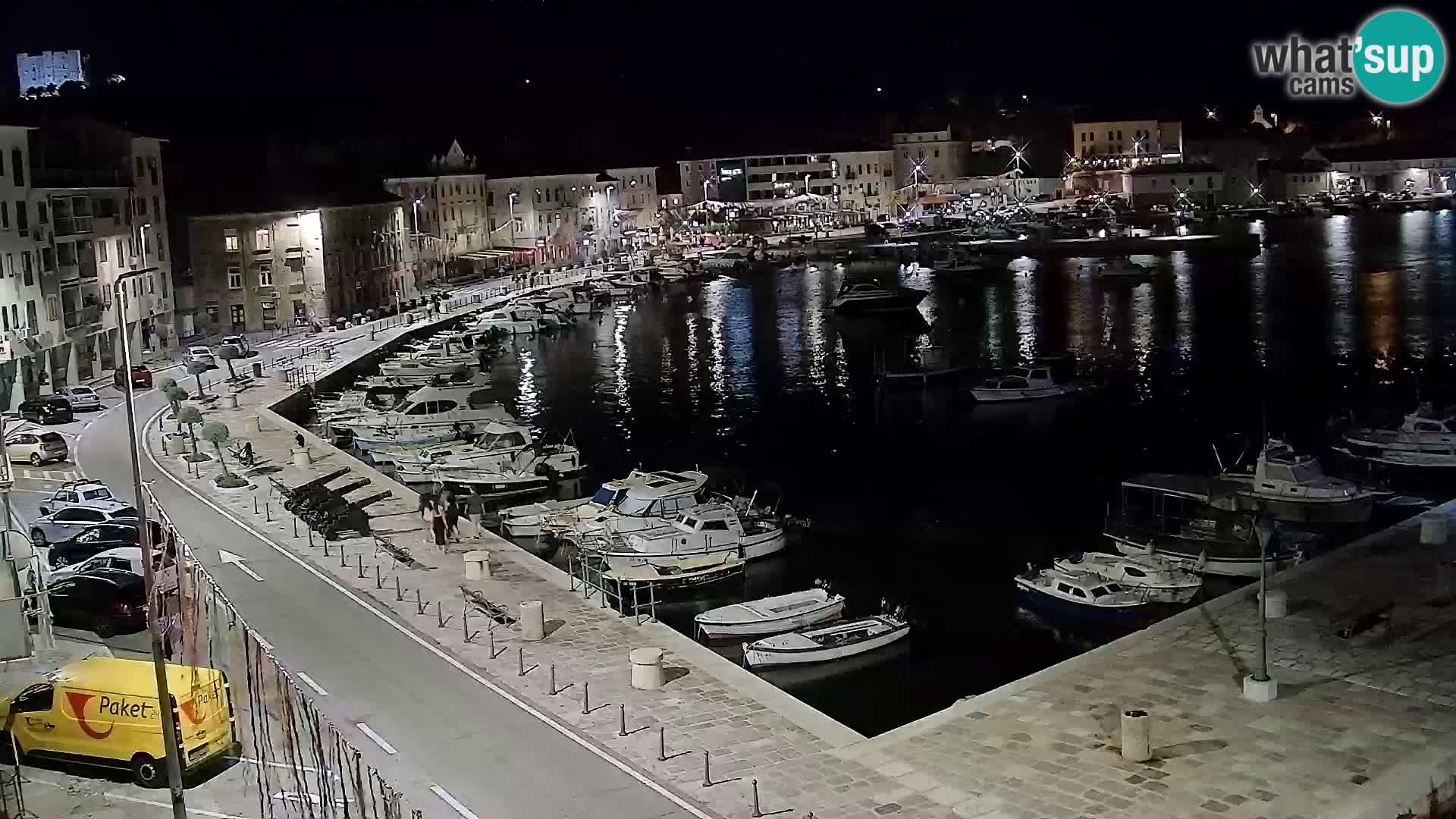 Livecam Senj – Vue panoramique de Senj riva