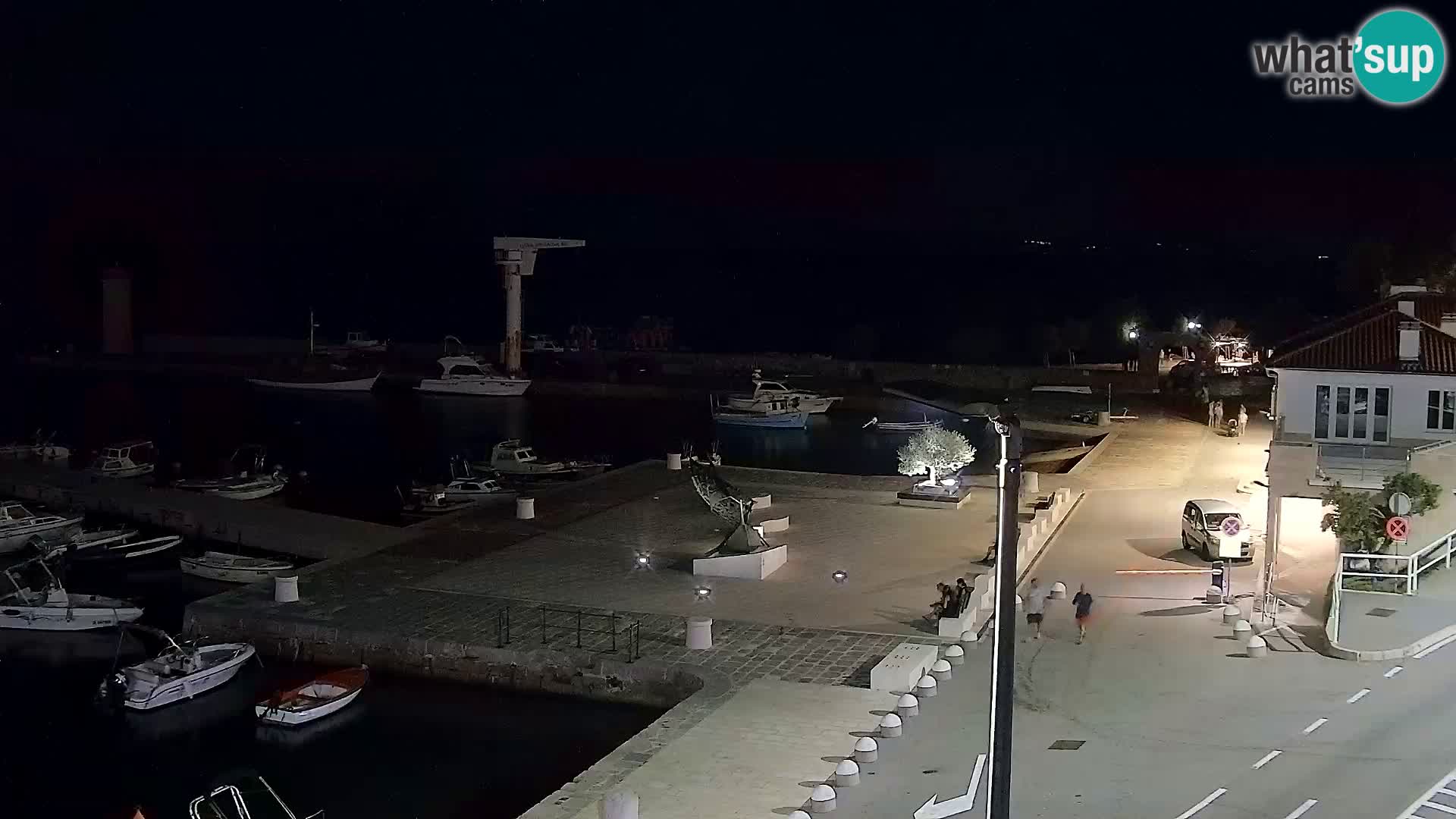 Webcam Senj – Panoramablick auf die Riva Senj