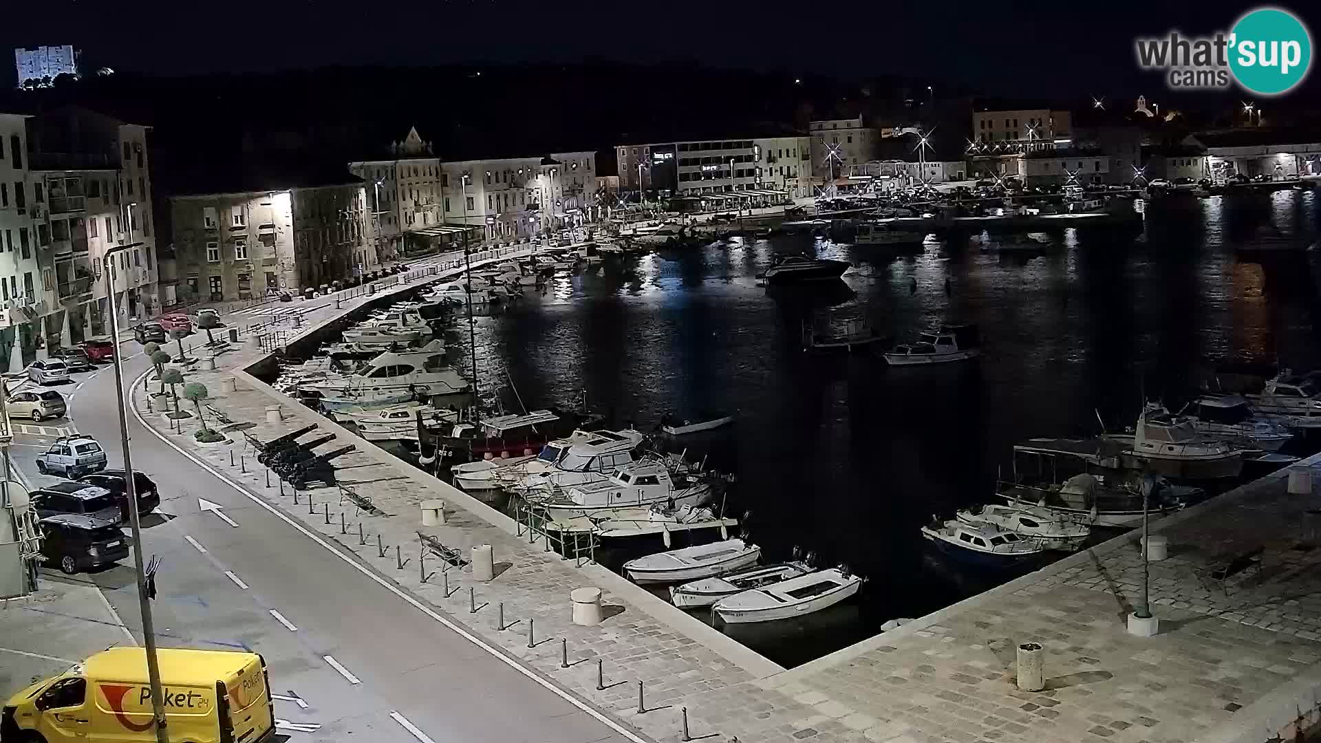Webcam Senj – Panoramablick auf die Riva Senj