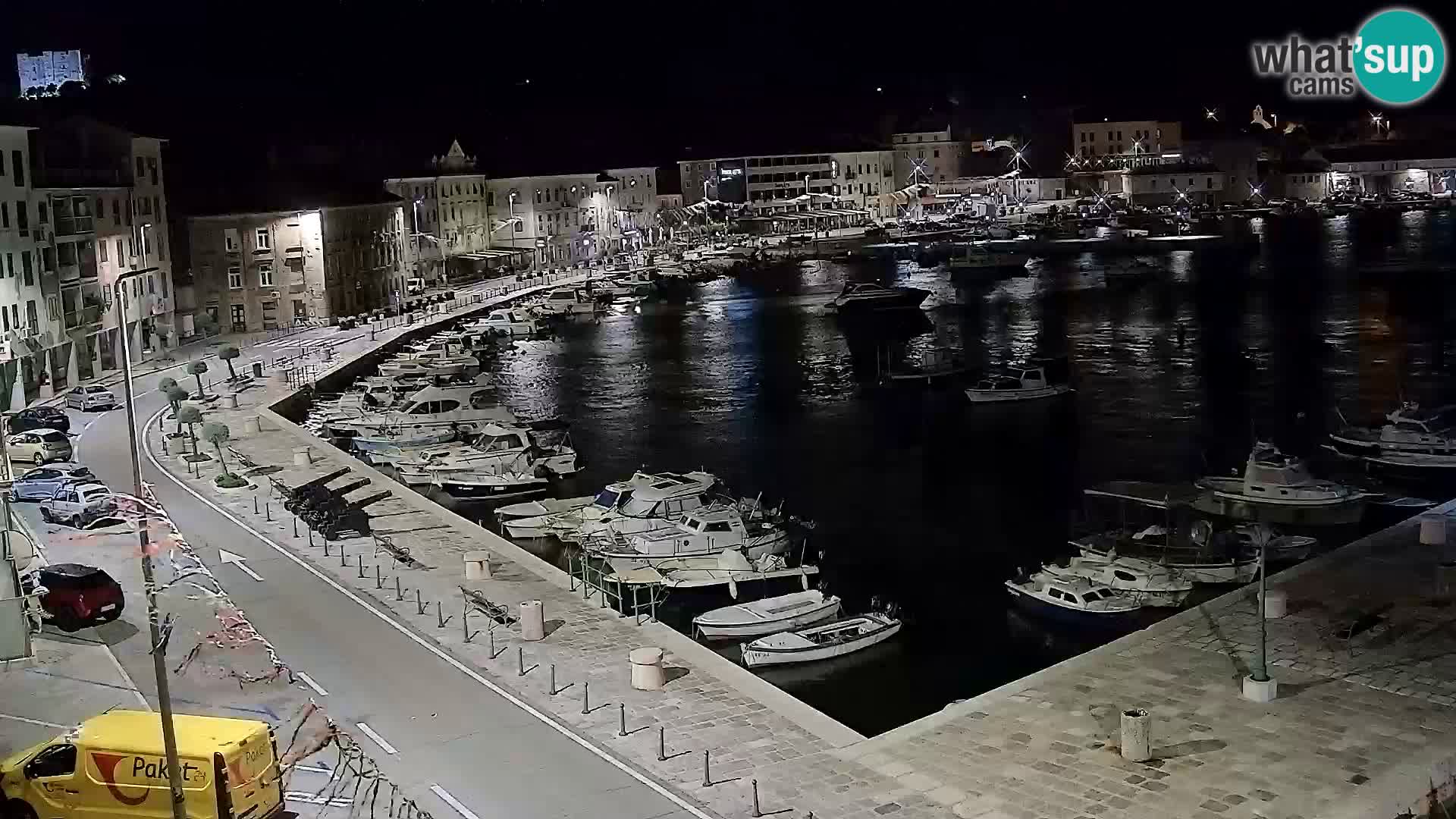 Kamera u živo Senj – Panoramski pogled na senjsku rivu