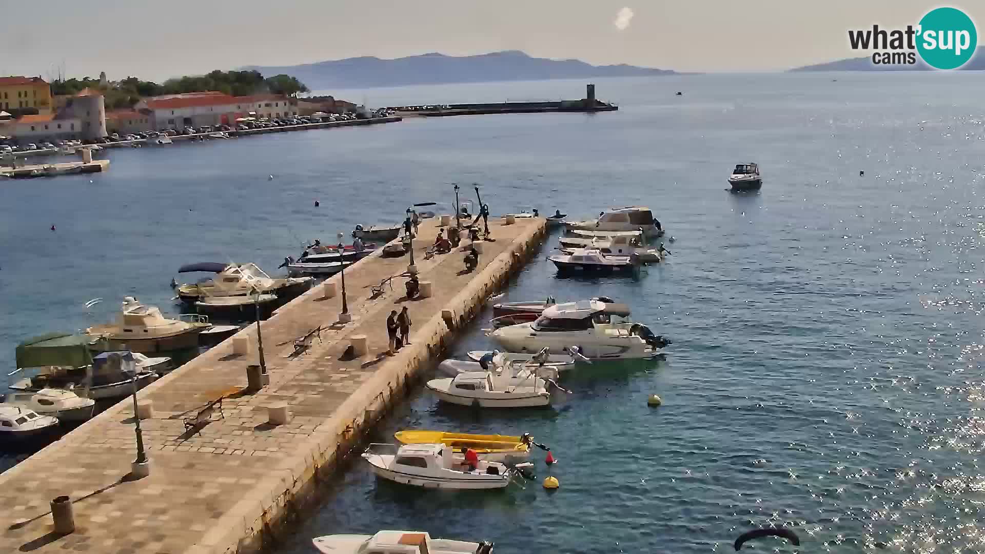 Livecam Senj – Vue panoramique de Senj riva