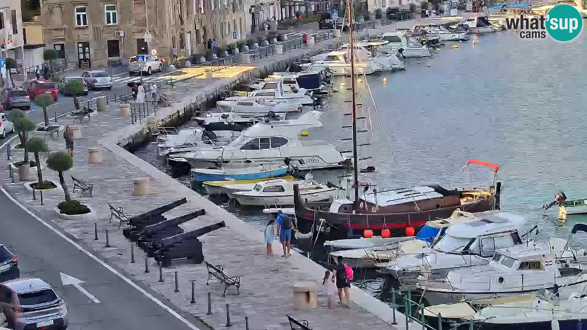 Webcam Senj – Panoramablick auf die Riva Senj