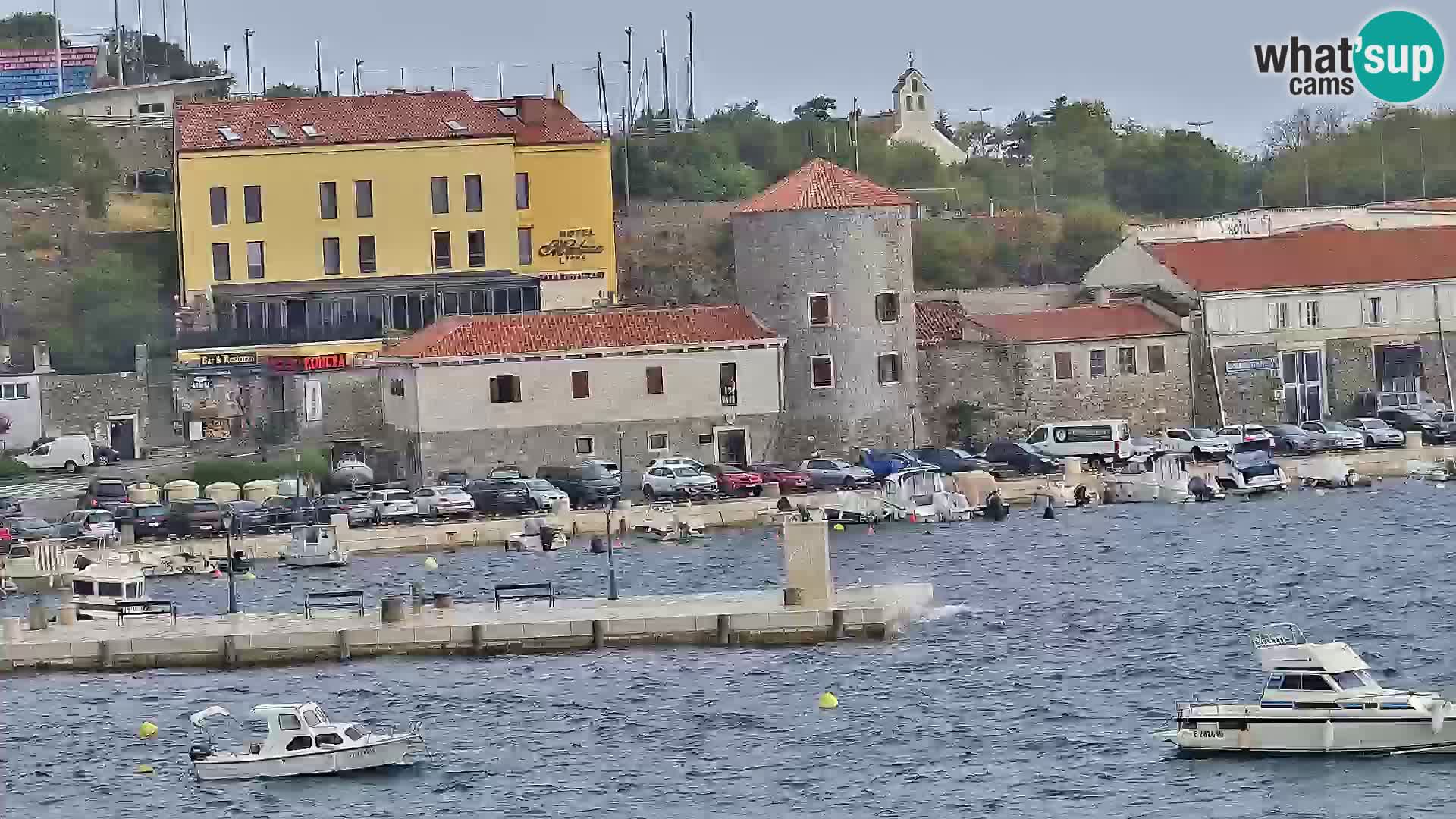 Webcam Senj – Panoramablick auf die Riva Senj