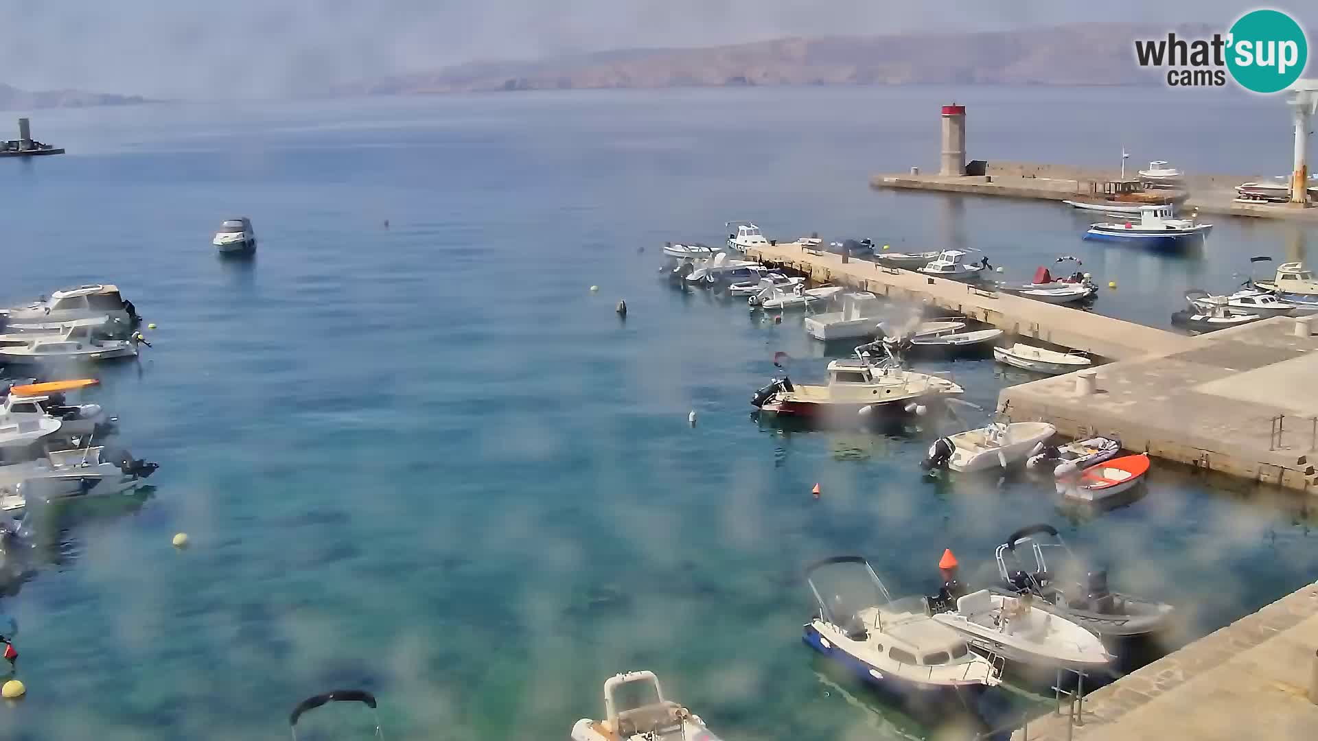 Webcam Senj – Panoramablick auf die Riva Senj