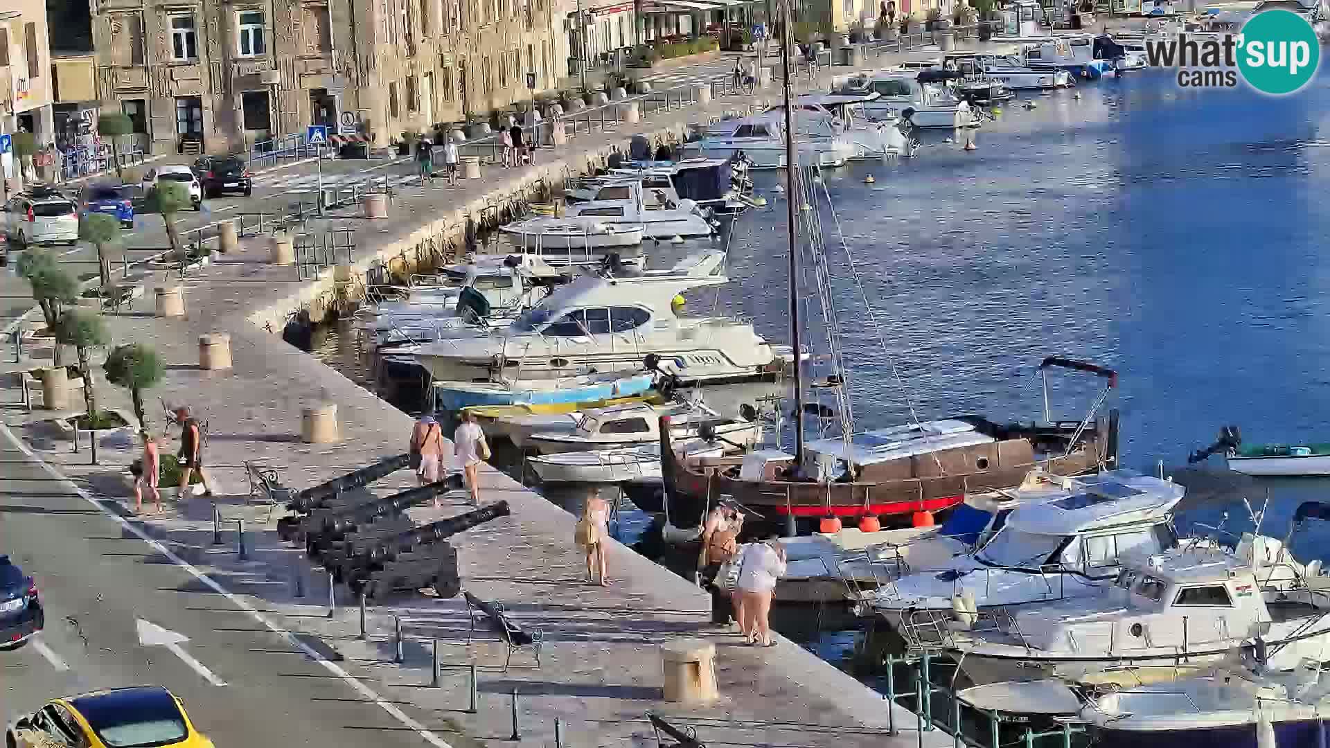 Webcam Senj – Panoramablick auf die Riva Senj