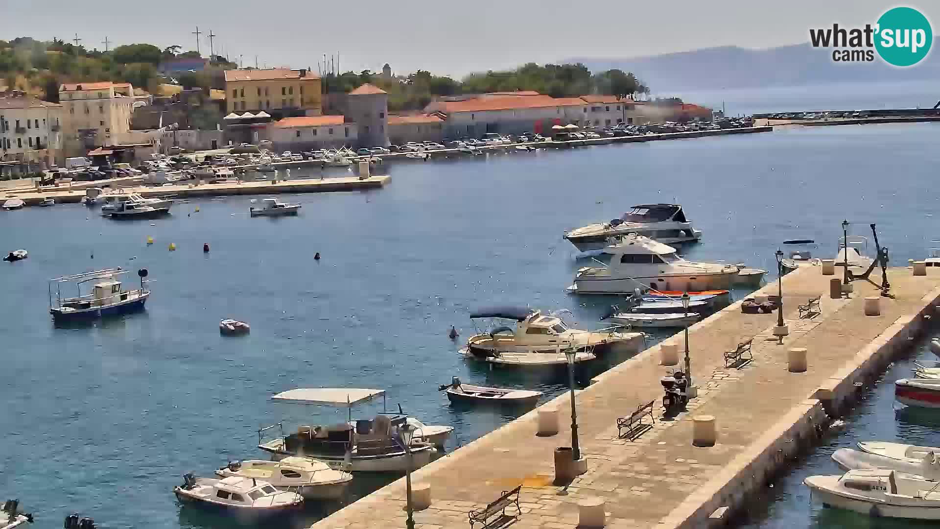 Kamera u živo Senj – Panoramski pogled na senjsku rivu