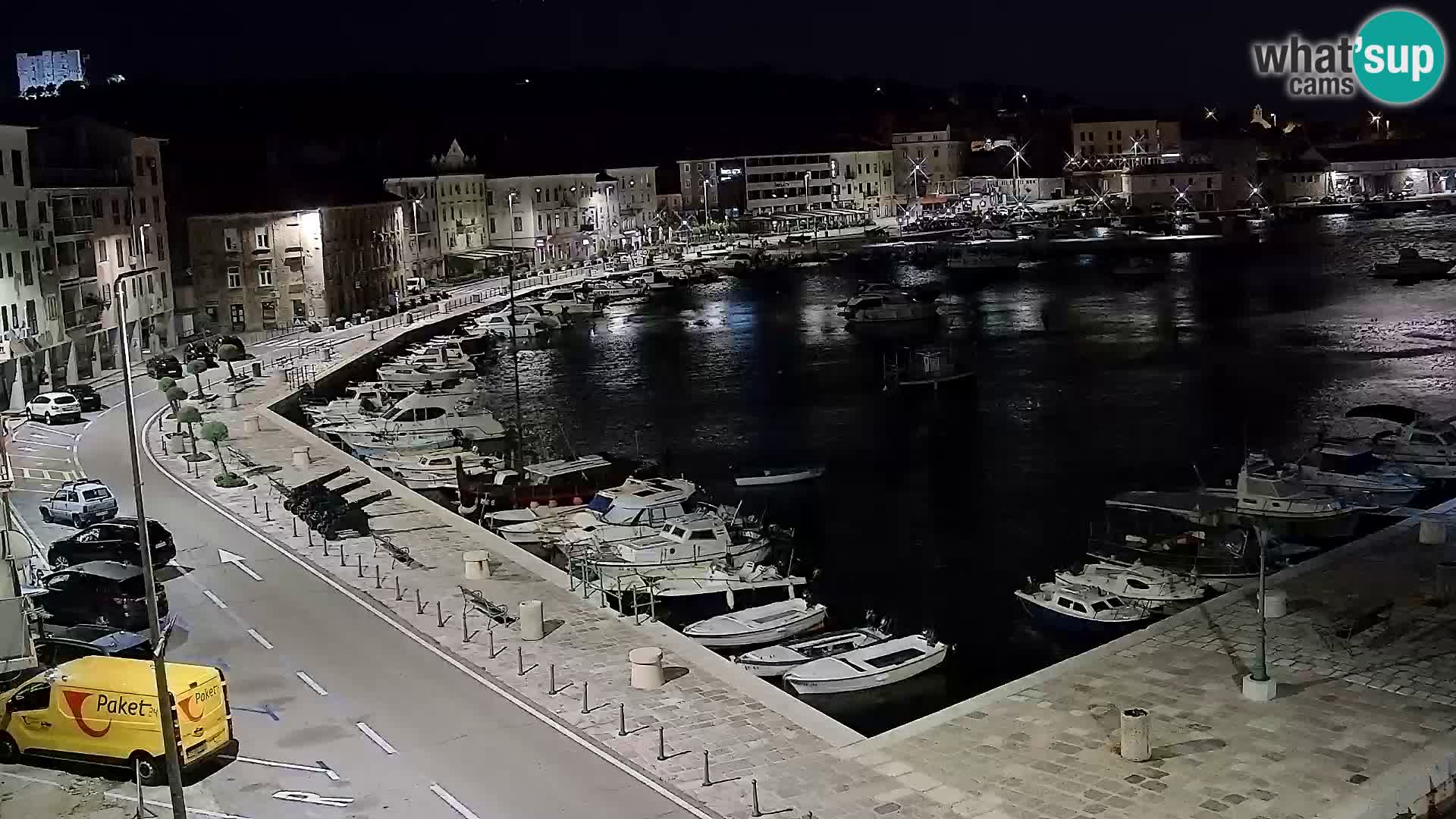 Webcam Senj – Panoramablick auf die Riva Senj