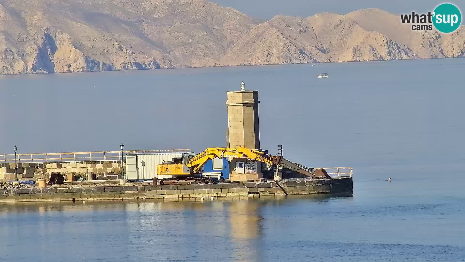 Livecam Senj – Vue panoramique de Senj riva