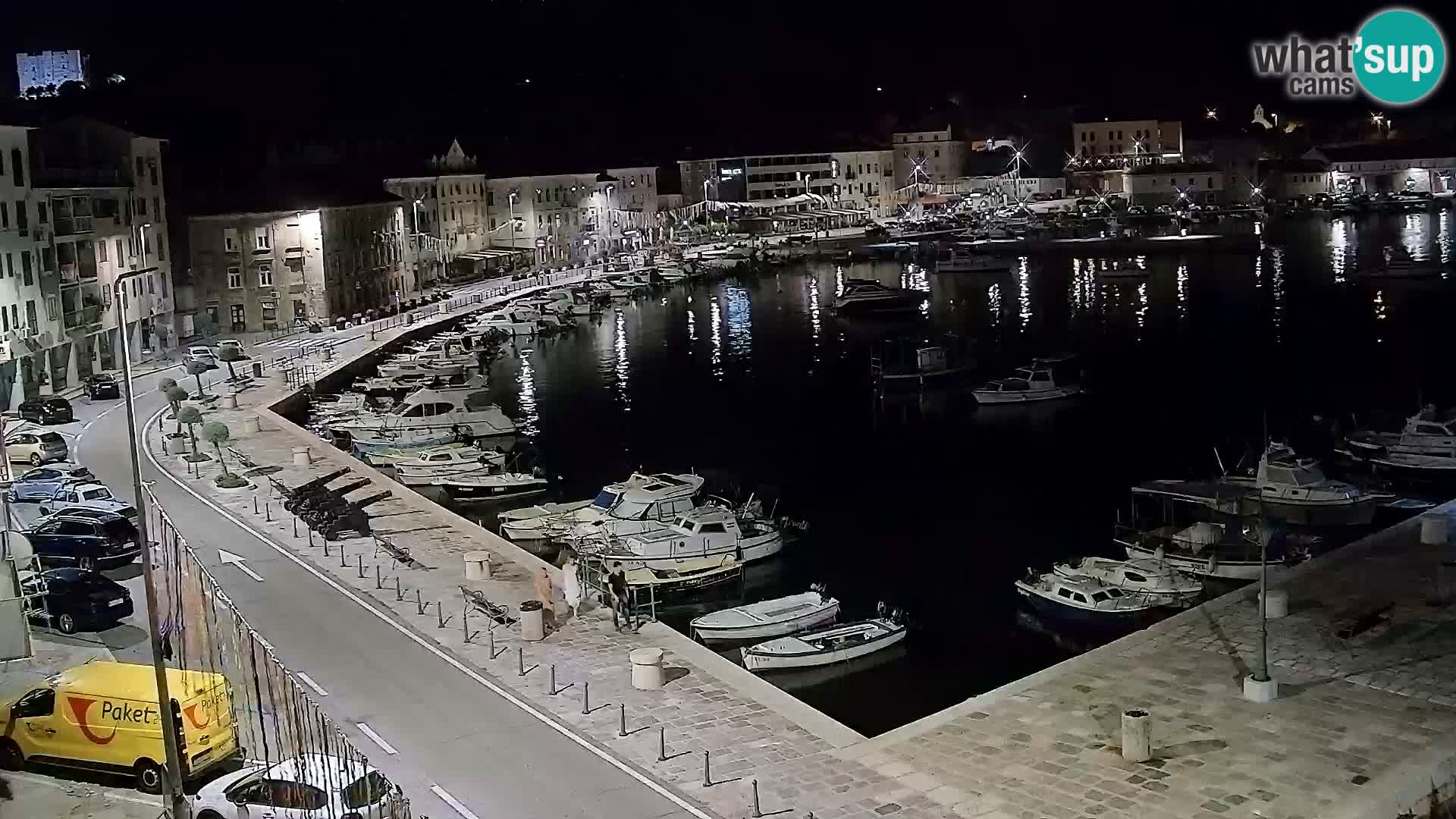 Webcam Senj – Panoramablick auf die Riva Senj