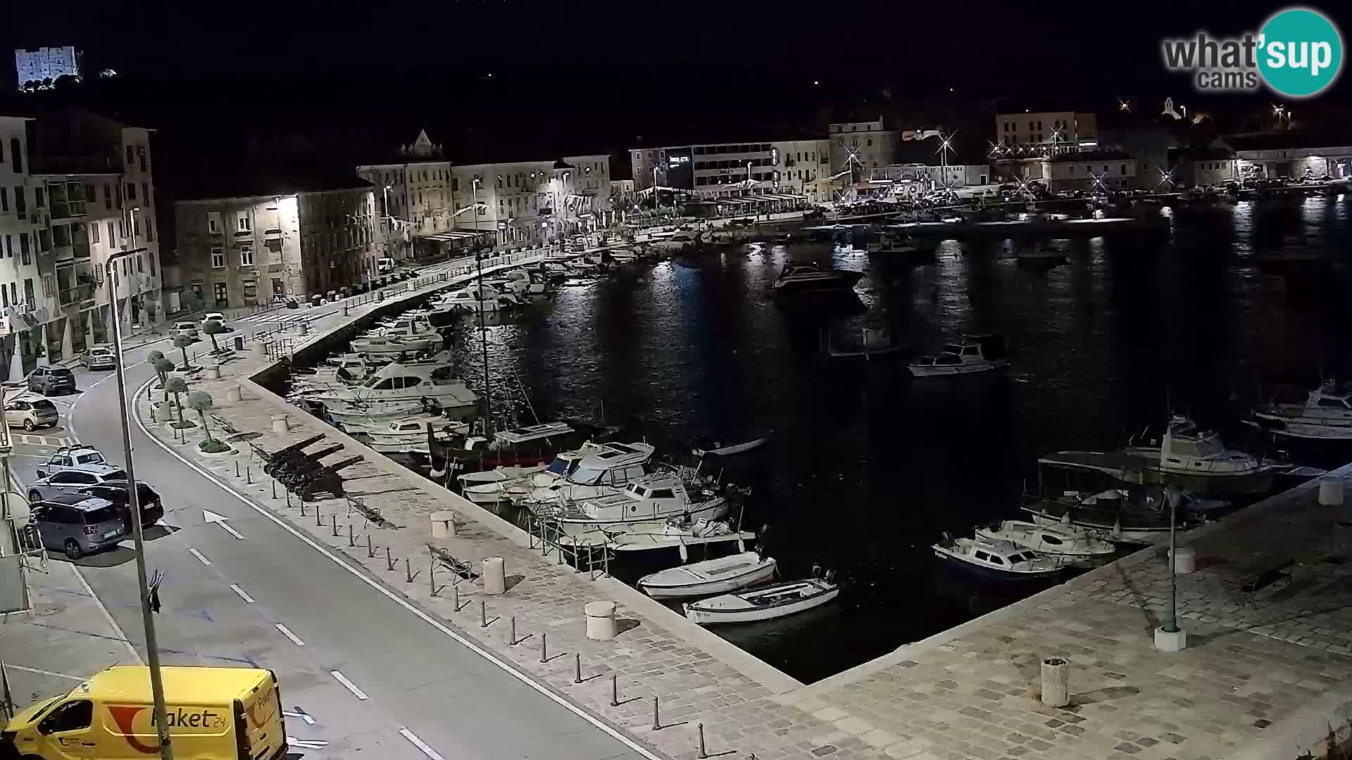 Webcam Senj – Panoramablick auf die Riva Senj