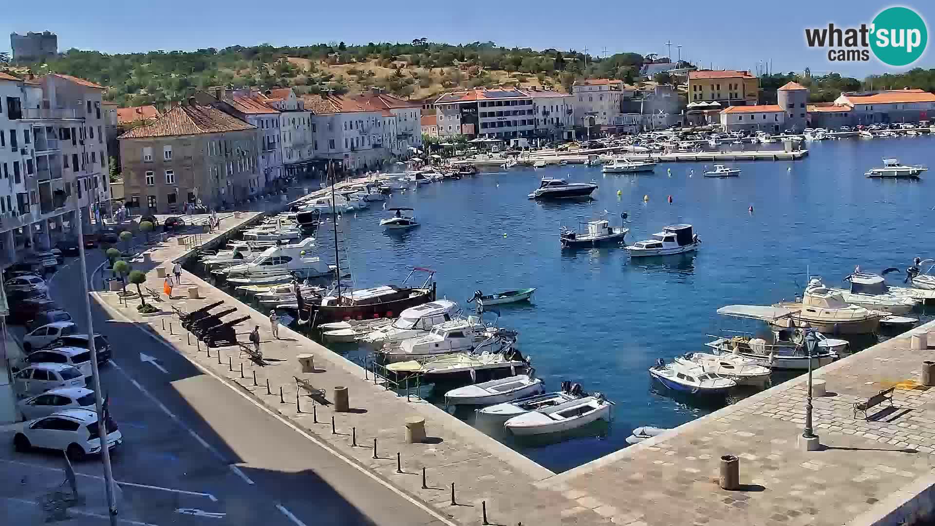 Kamera u živo Senj – Panoramski pogled na senjsku rivu