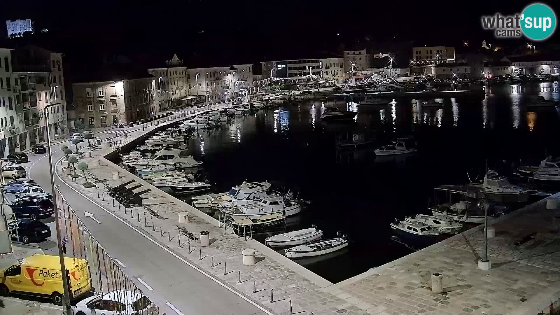 Kamera u živo Senj – Panoramski pogled na senjsku rivu