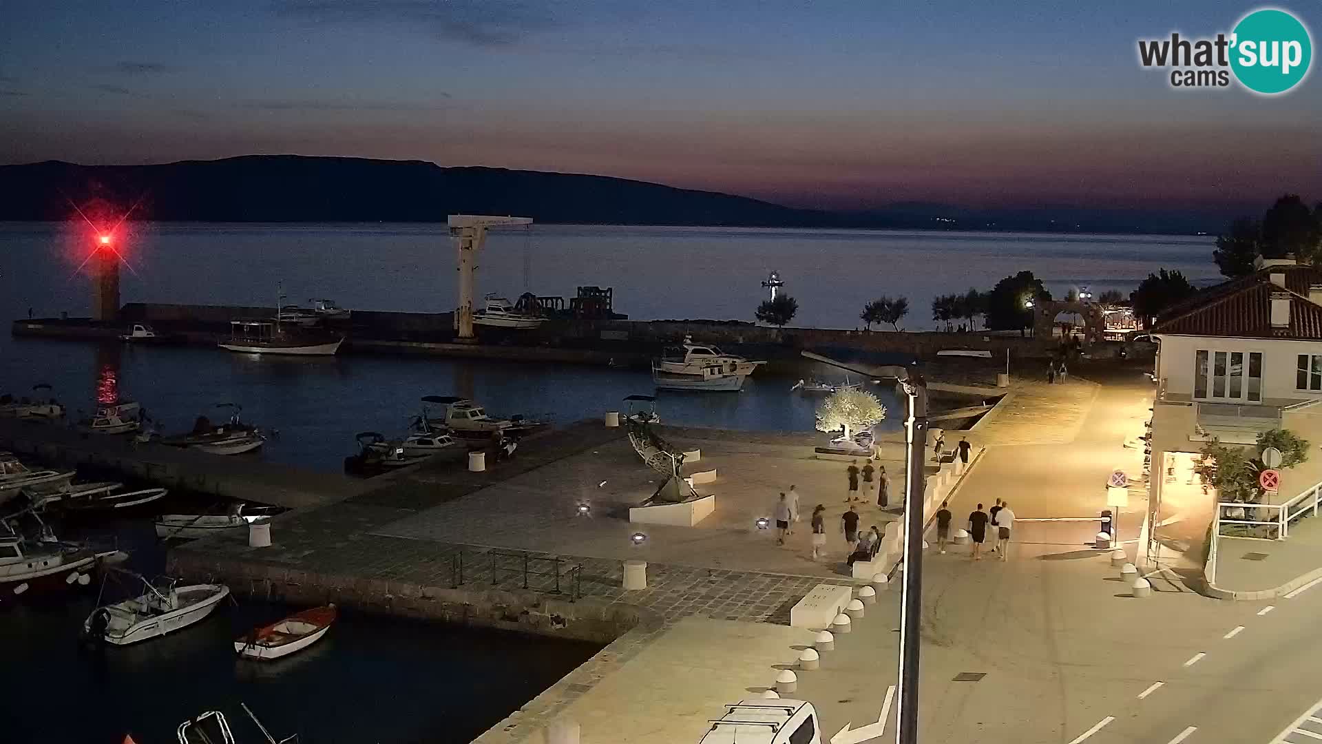 Senj camera en vivo – Vista panorámica de Senj riva